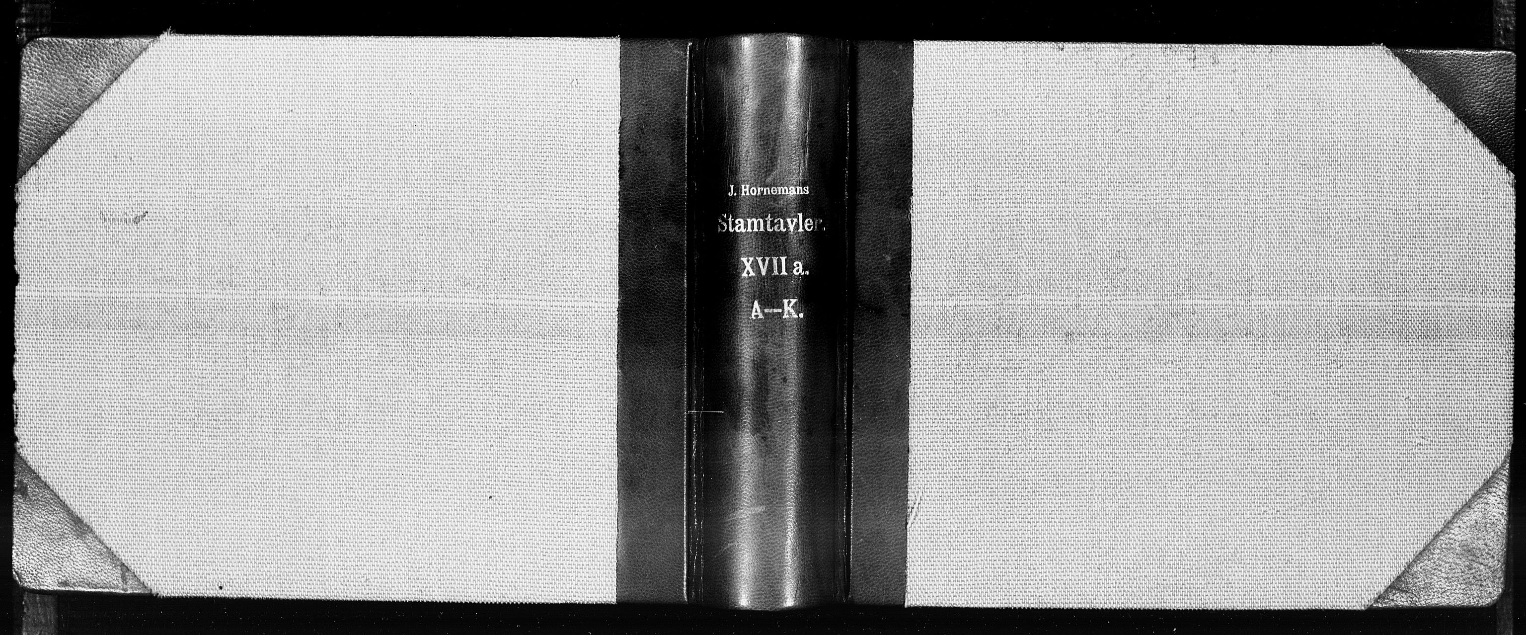Hornemans samlinger, SAT/PA-X/A/L0017a: A - K, 1600-1886
