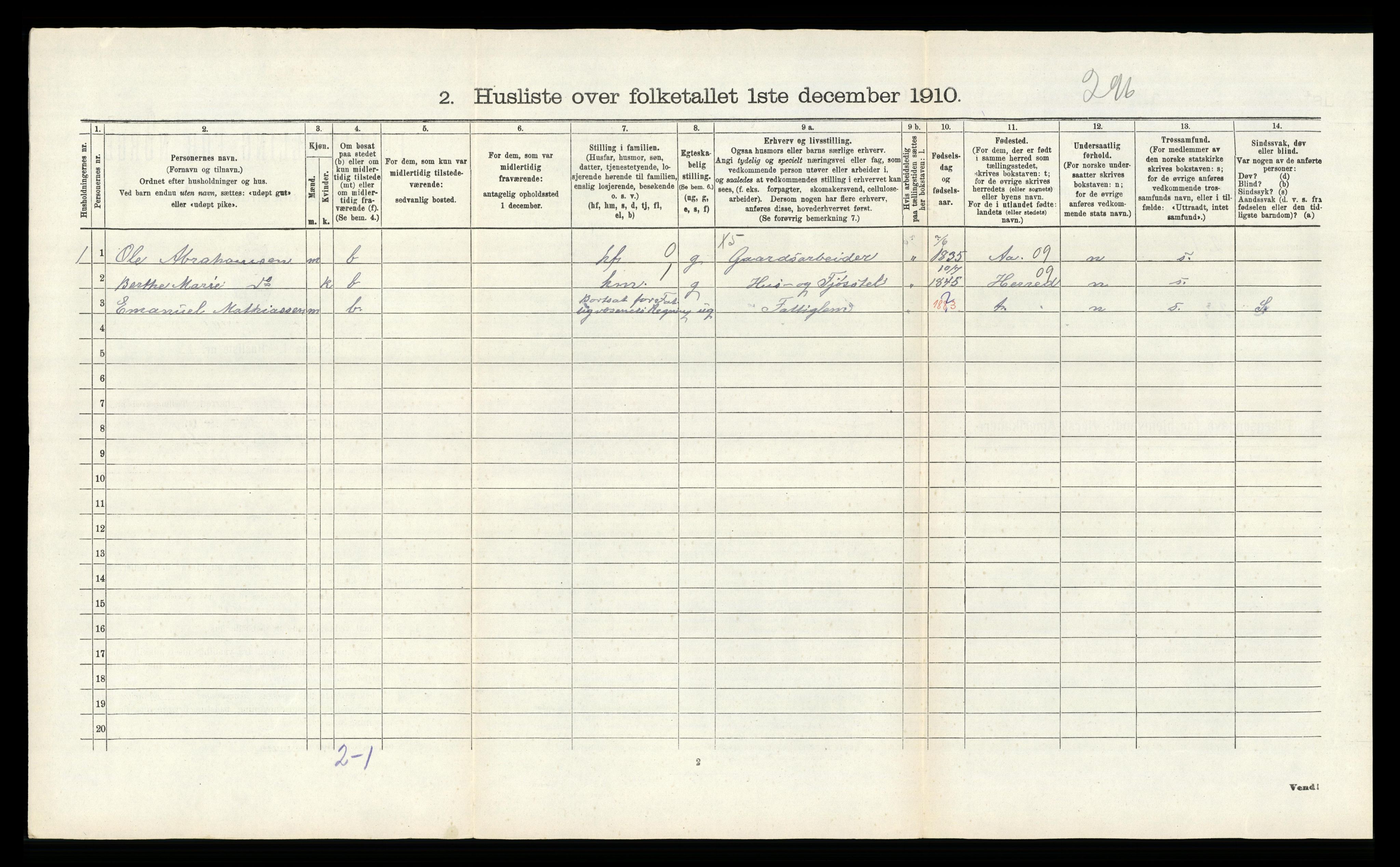 RA, Folketelling 1910 for 1040 Spind herred, 1910, s. 155