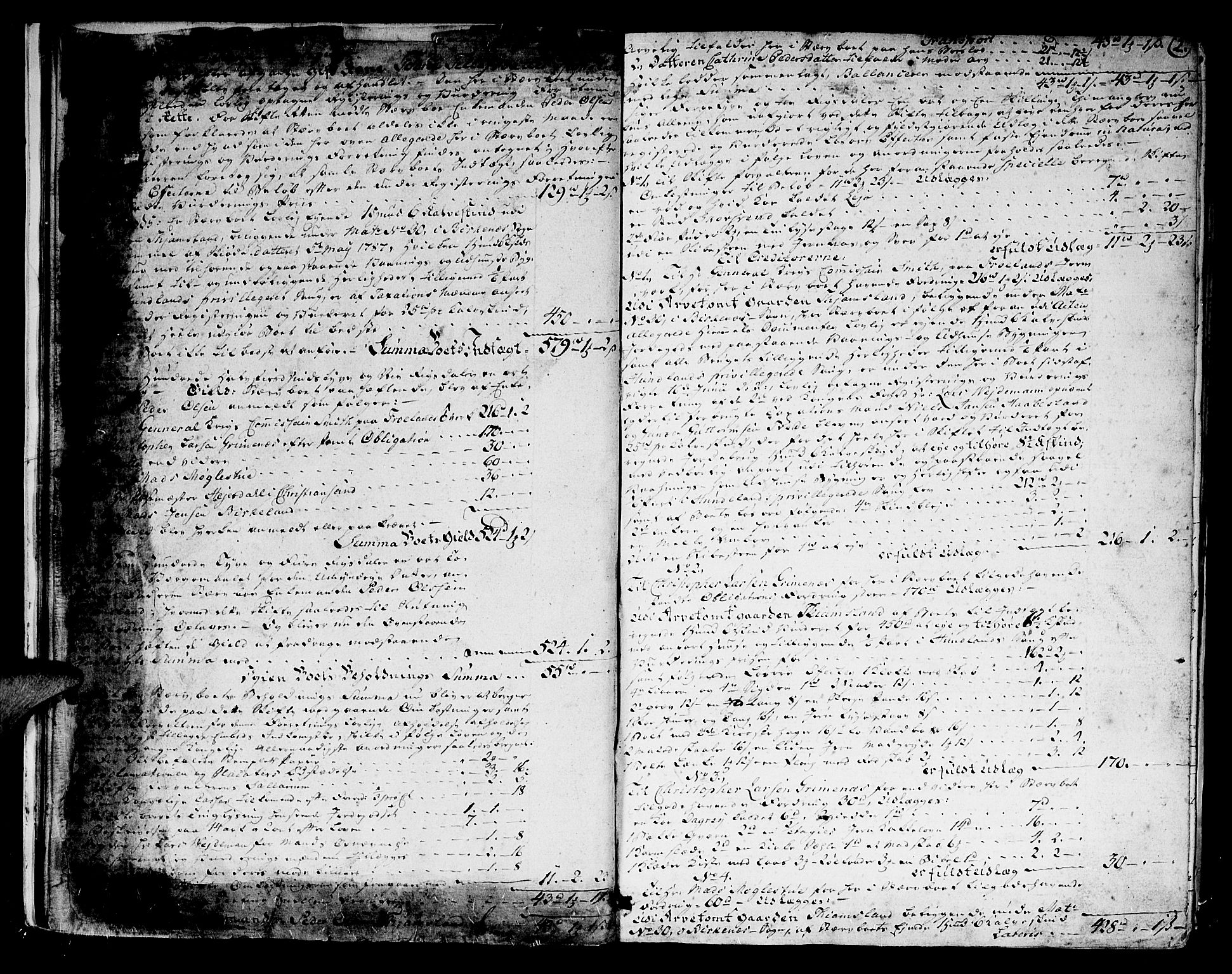 Nedenes sorenskriveri før 1824, SAK/1221-0007/H/Hc/L0045: Skifteprotokoll med register nr 31a, 1800-1805, s. 1b-2a
