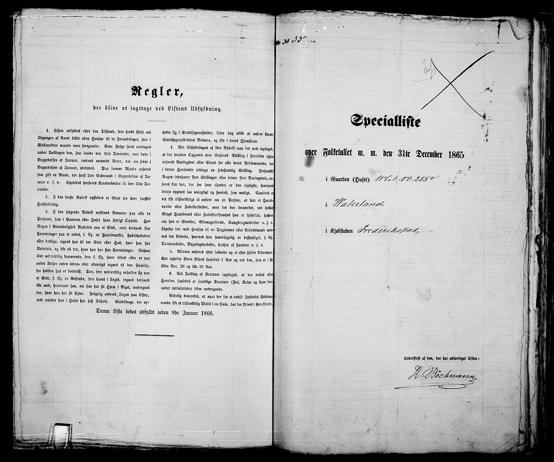 RA, Folketelling 1865 for 0103B Fredrikstad prestegjeld, Fredrikstad kjøpstad, 1865, s. 696