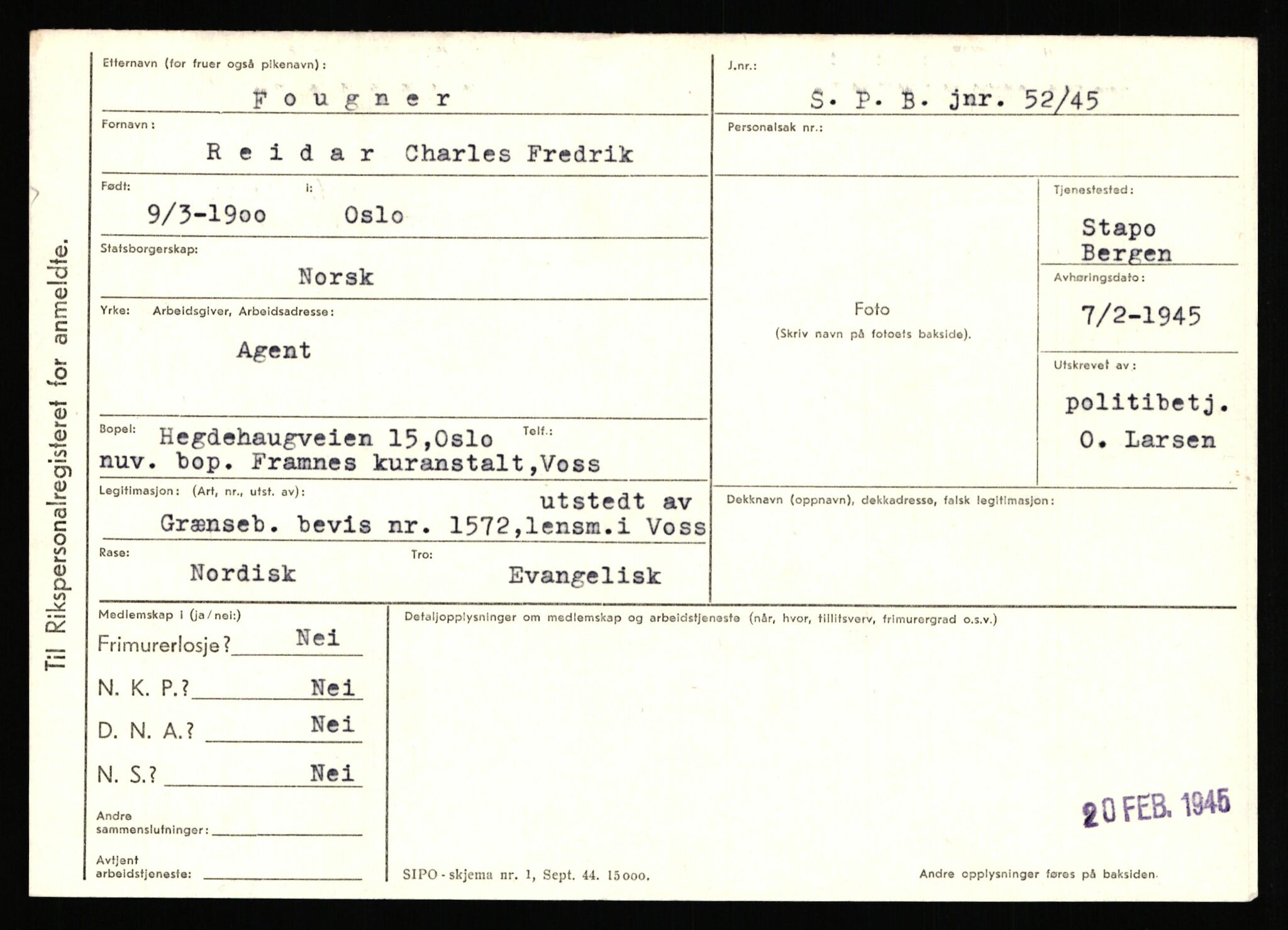 Statspolitiet - Hovedkontoret / Osloavdelingen, AV/RA-S-1329/C/Ca/L0004: Eid - funn av gjenstander	, 1943-1945, s. 4254