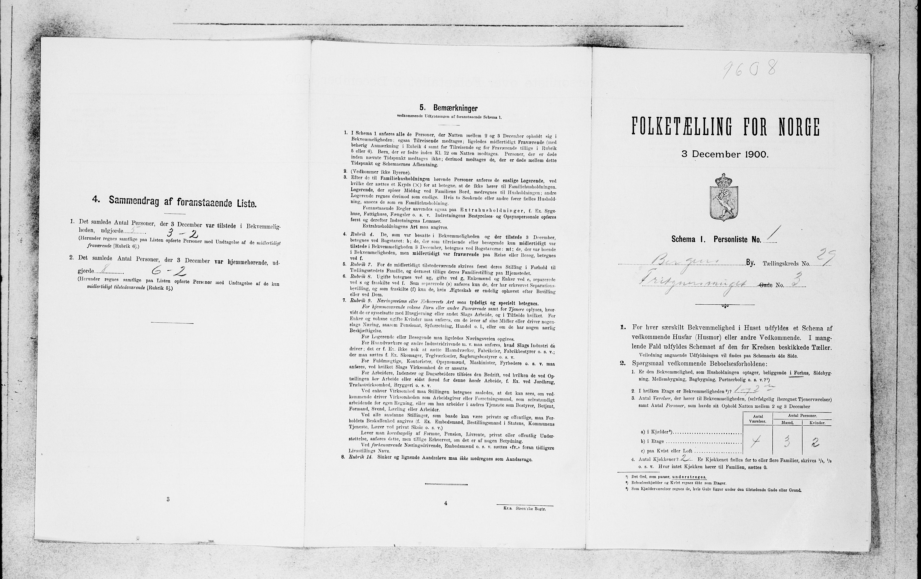 SAB, Folketelling 1900 for 1301 Bergen kjøpstad, 1900, s. 6088