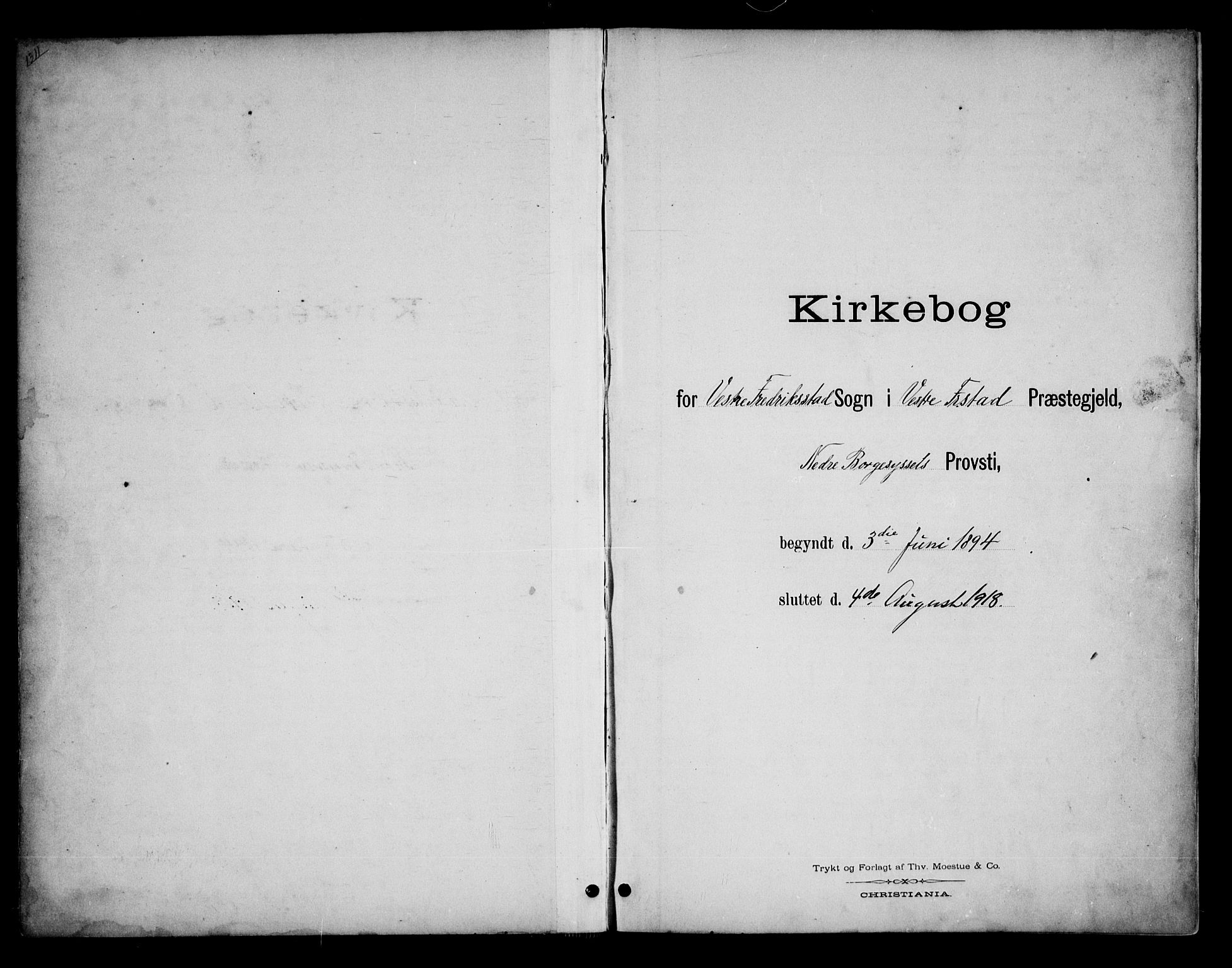 Fredrikstad domkirkes prestekontor Kirkebøker, SAO/A-10906/G/Ga/L0002: Klokkerbok nr. 2, 1894-1918