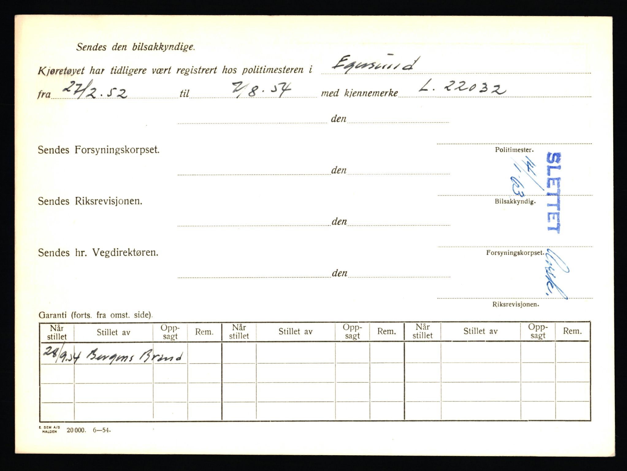 Stavanger trafikkstasjon, AV/SAST-A-101942/0/F/L0039: L-22300 - L-22799, 1930-1971, s. 1670