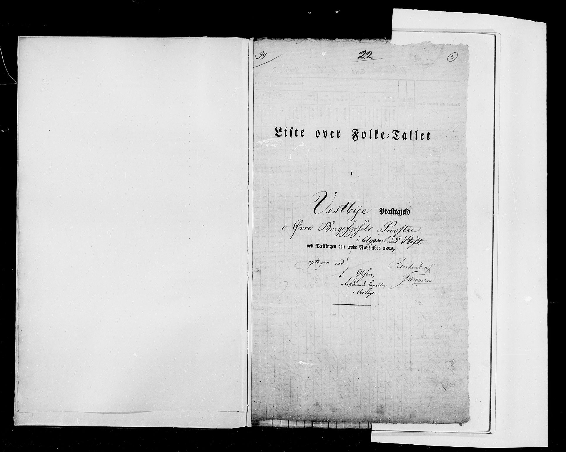RA, Folketellingen 1825, bind 4: Akershus amt, 1825, s. 3