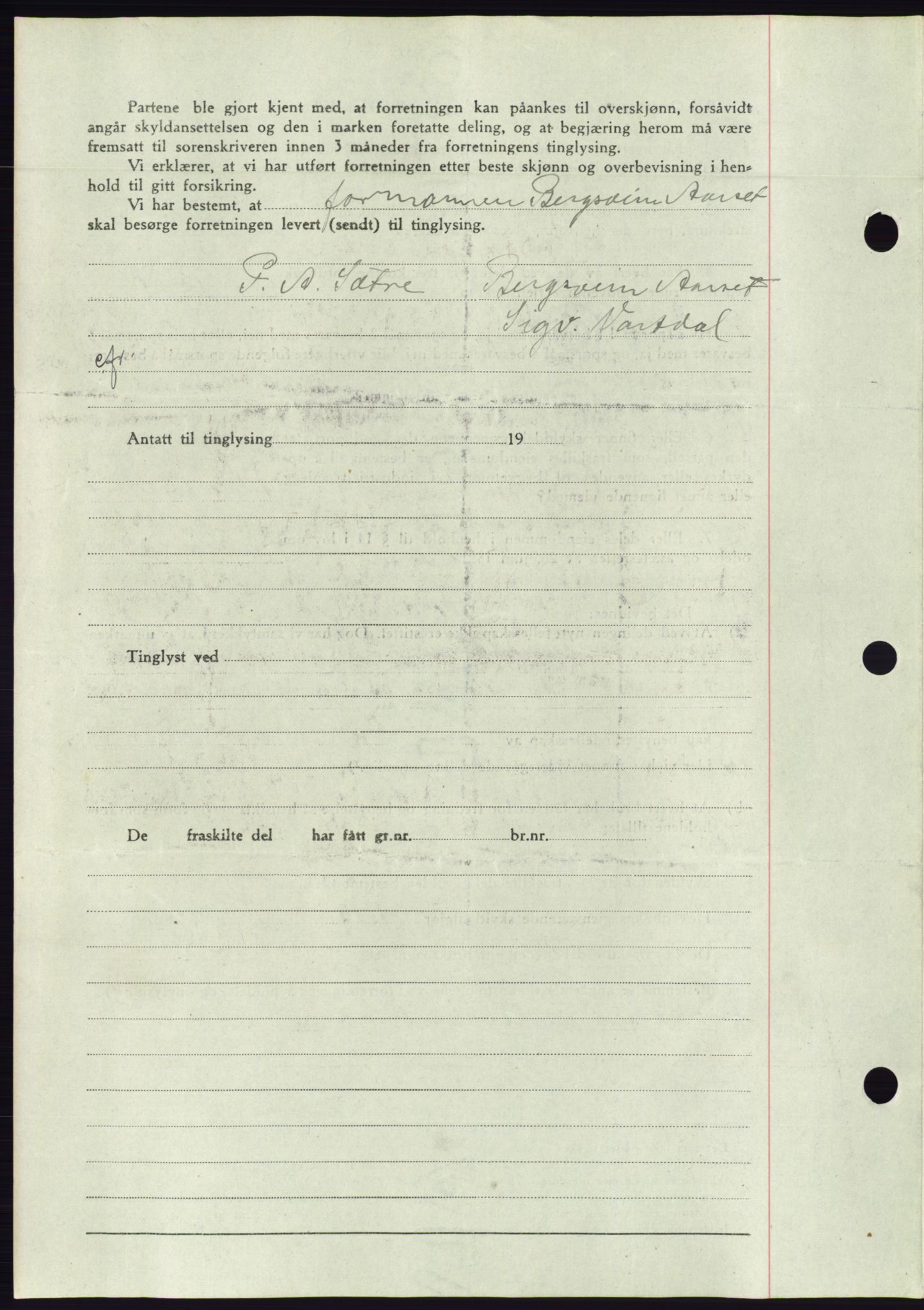 Søre Sunnmøre sorenskriveri, AV/SAT-A-4122/1/2/2C/L0077: Pantebok nr. 3A, 1945-1946, Dagboknr: 59/1946