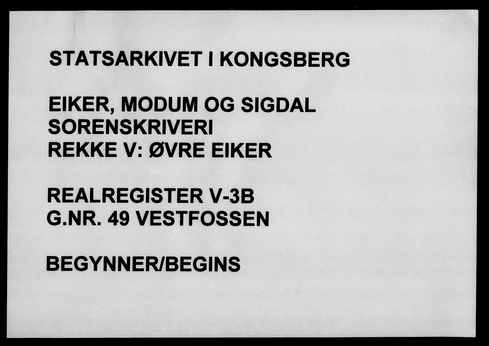 Eiker, Modum og Sigdal sorenskriveri, SAKO/A-123/G/Gb/Gbe/L0003b: Panteregister nr. V 3b