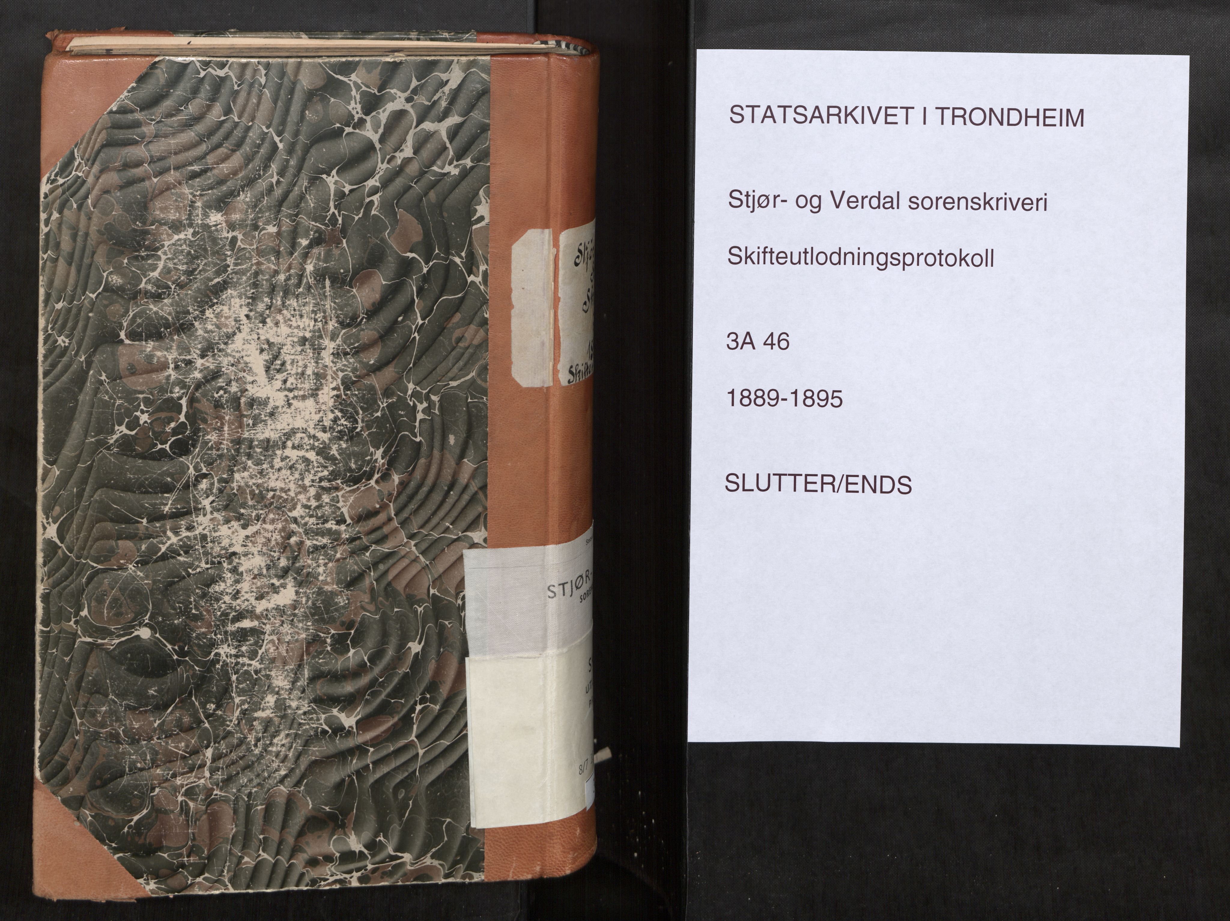 Stjør- og Verdal sorenskriveri, SAT/A-4167/1/3/3A/L0046: Skifteslutningsprotokoll, 1889-1895