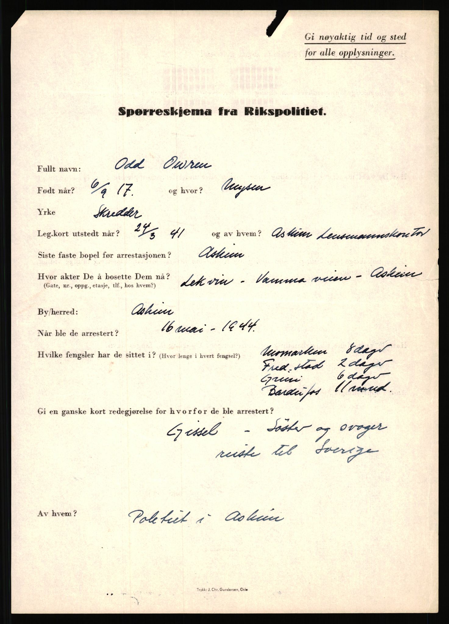 Rikspolitisjefen, AV/RA-S-1560/L/L0013: Noss, Eirik - Petrussen, Sigurd, 1940-1945, s. 864