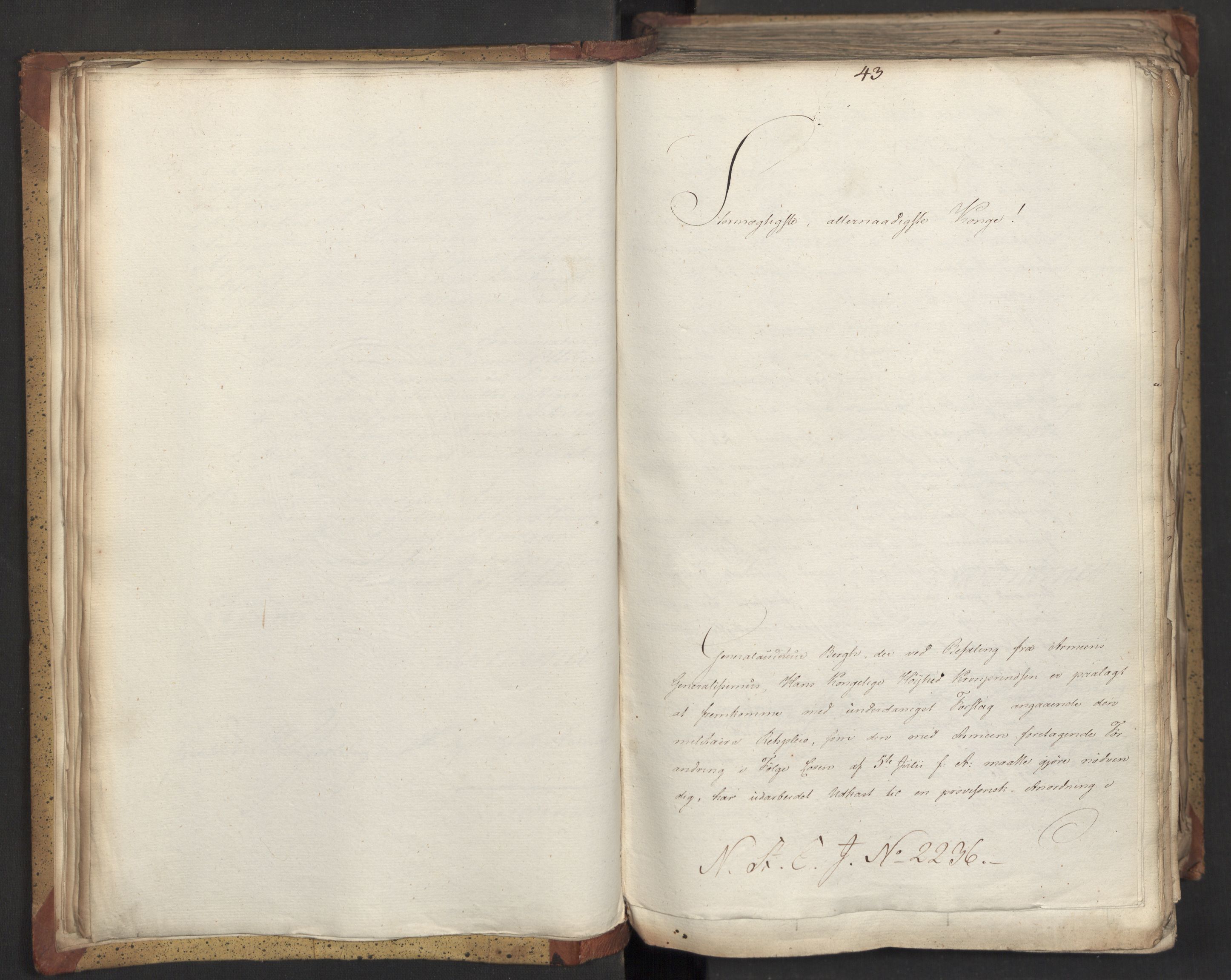 Statsrådsavdelingen i Stockholm, AV/RA-S-1003/D/Da/L0010: Regjeringsinnstillinger nr. 2219-2392, 1817, s. 49