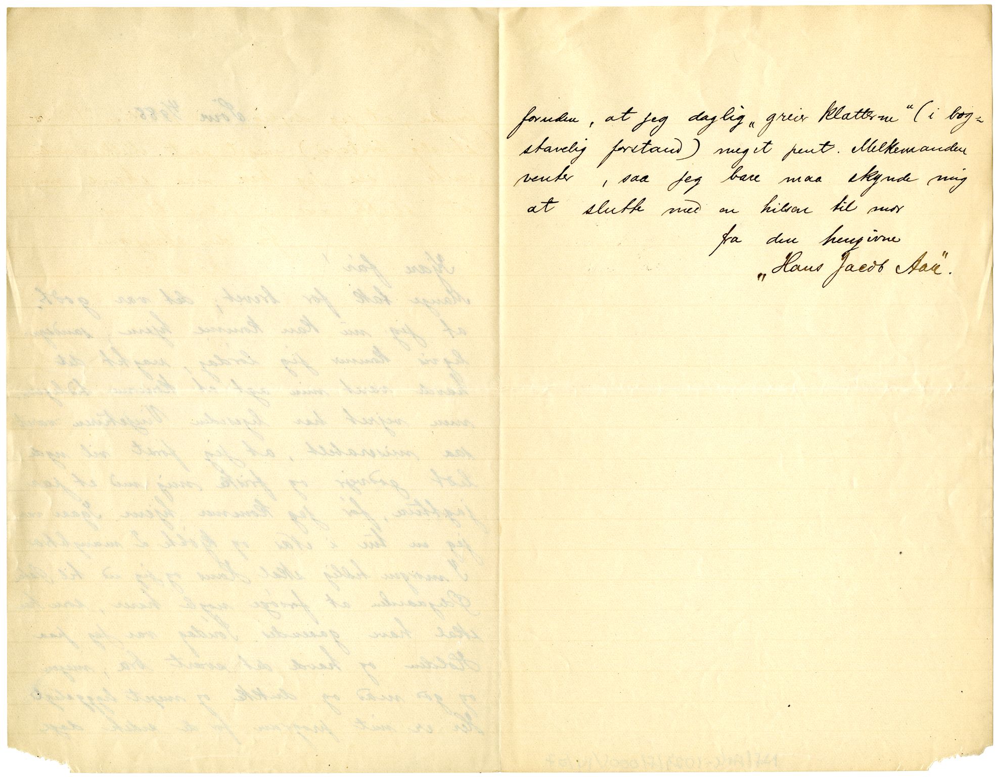 Diderik Maria Aalls brevsamling, NF/Ark-1023/F/L0001: D.M. Aalls brevsamling. A - B, 1738-1889, s. 210