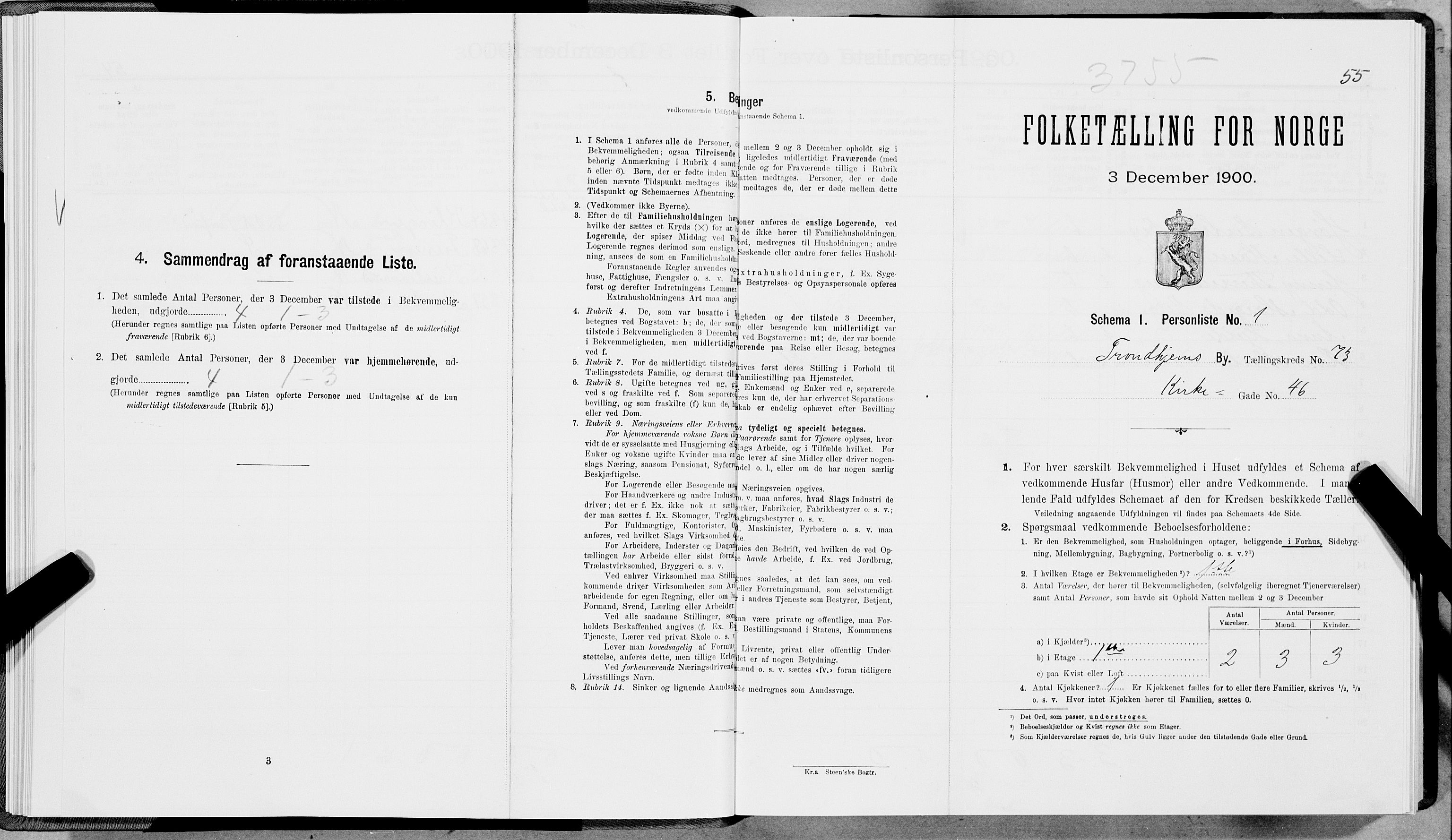 SAT, Folketelling 1900 for 1601 Trondheim kjøpstad, 1900, s. 14107