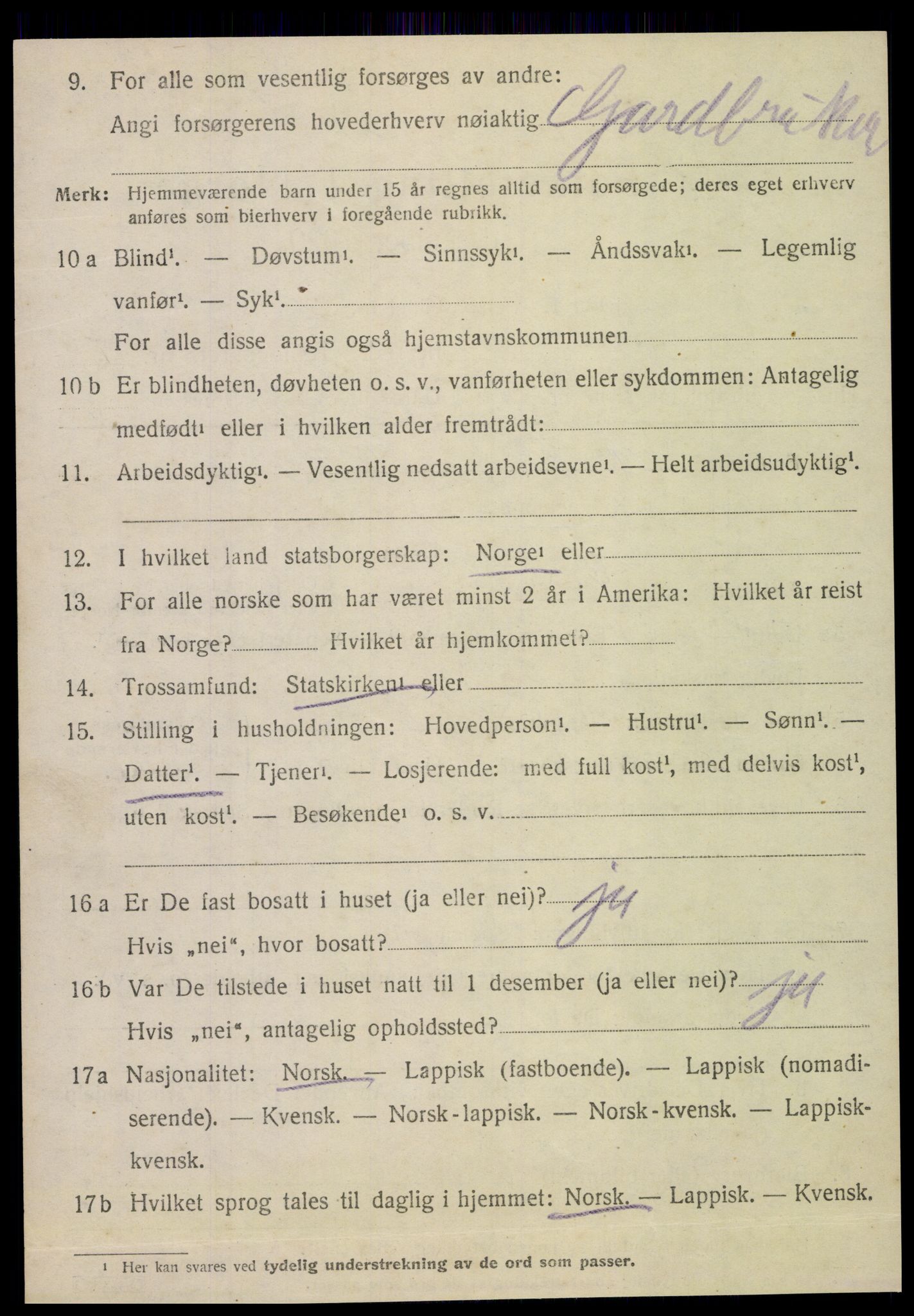 SAT, Folketelling 1920 for 1731 Sparbu herred, 1920, s. 5184