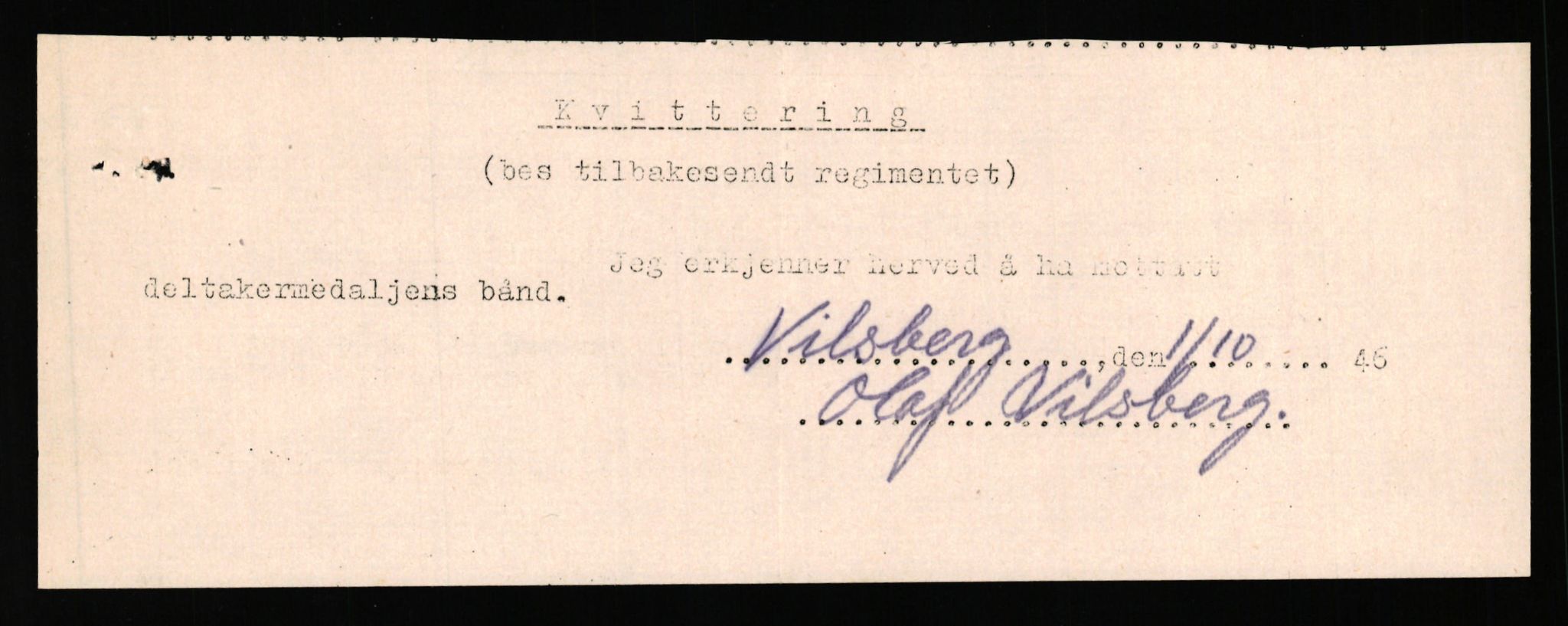 Forsvaret, Jegerkorpset - Akershus infantriregiment nr. 4, AV/RA-RAFA-2947/D/Dd/L0056: DELTAKERMEDALJEN 2. VERDENSKRIG BOKS 4 N-Ø, 1945-1950, s. 1006