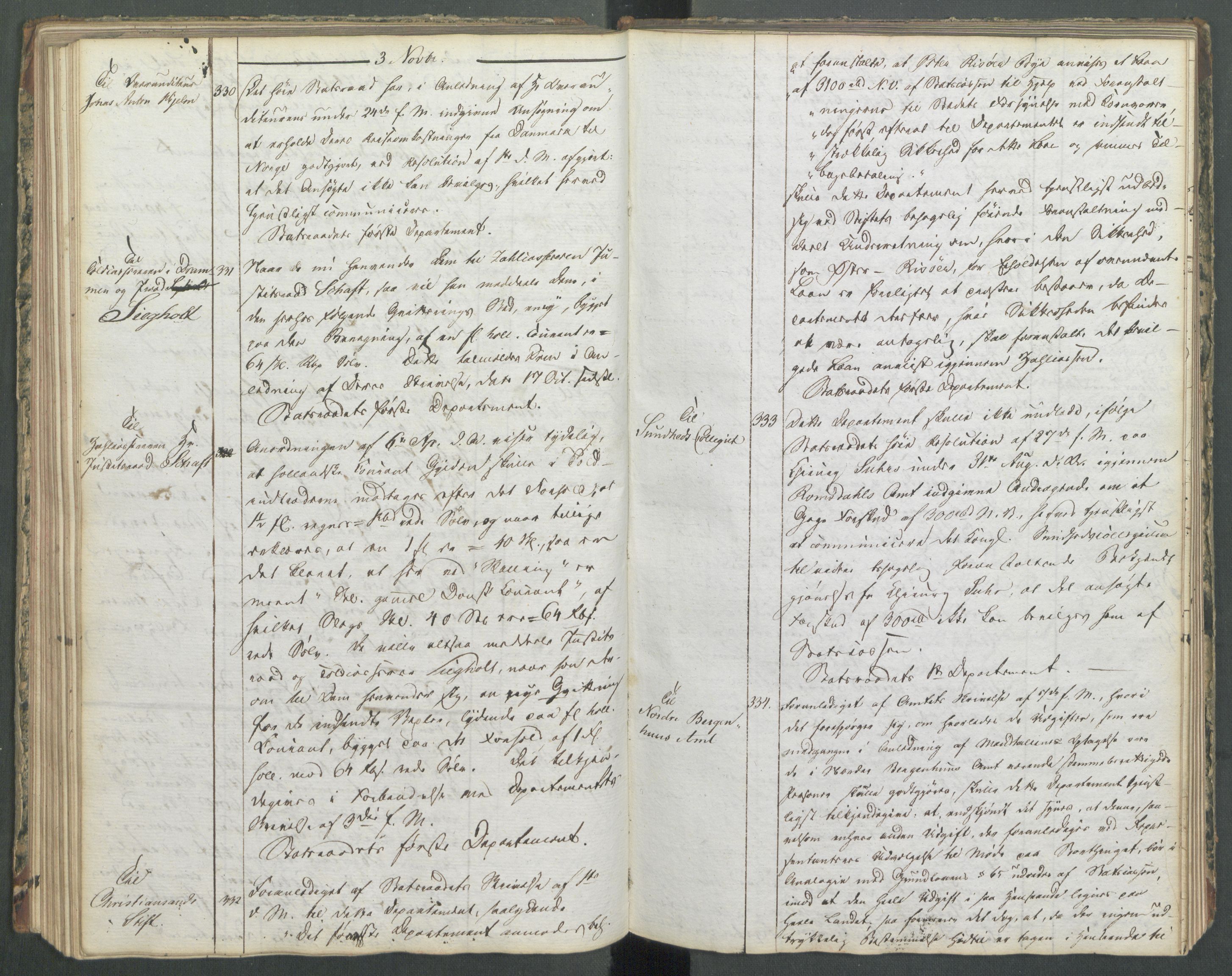 Departementene i 1814, AV/RA-S-3899/Fa/L0004: 1. byrå - Kopibok B 1-370, 1814, s. 76