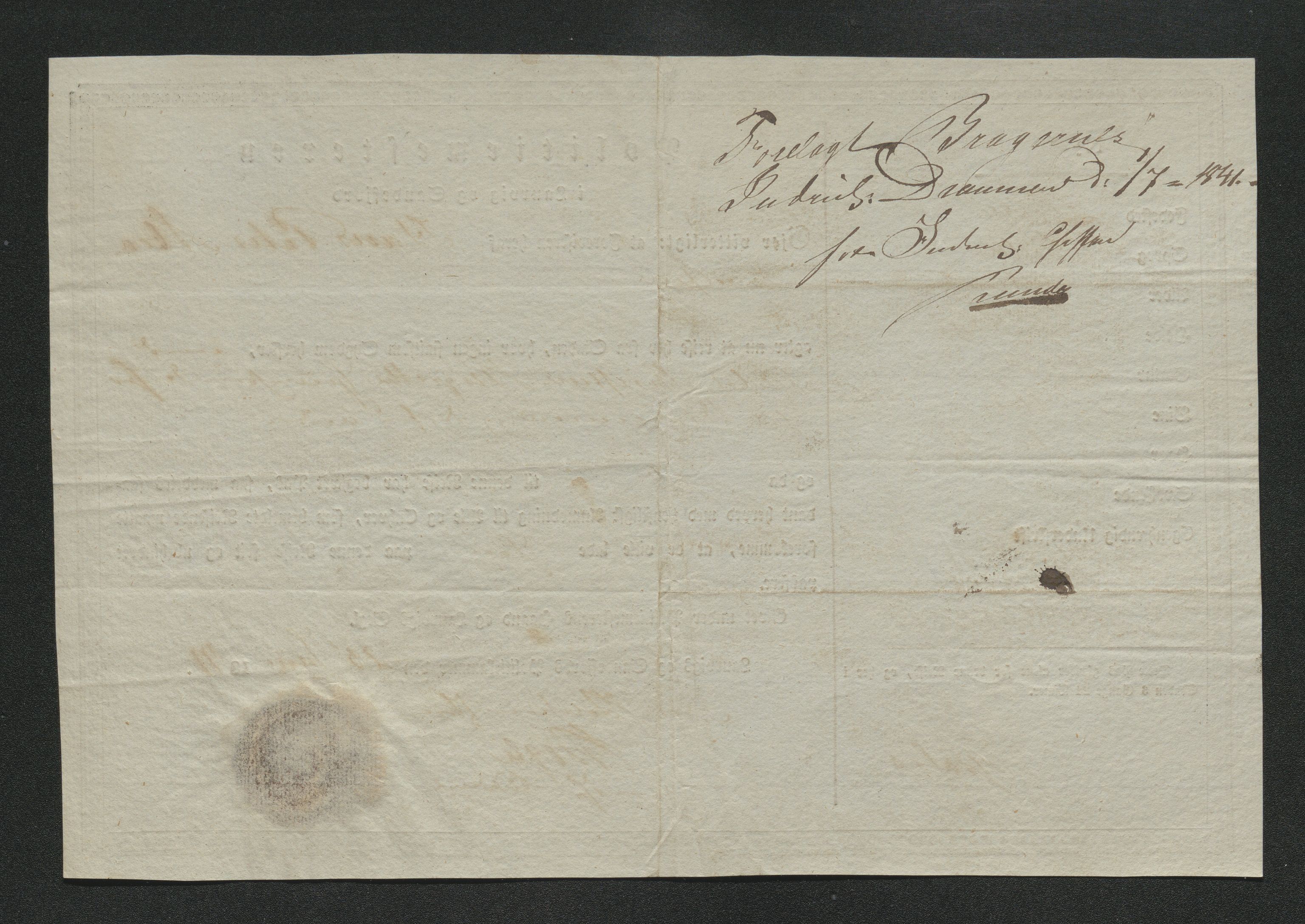 Drammen politikammer, SAKO/A-623/I/Ia/Iab/L0006: Innleverte pass, 1841-1842, s. 224