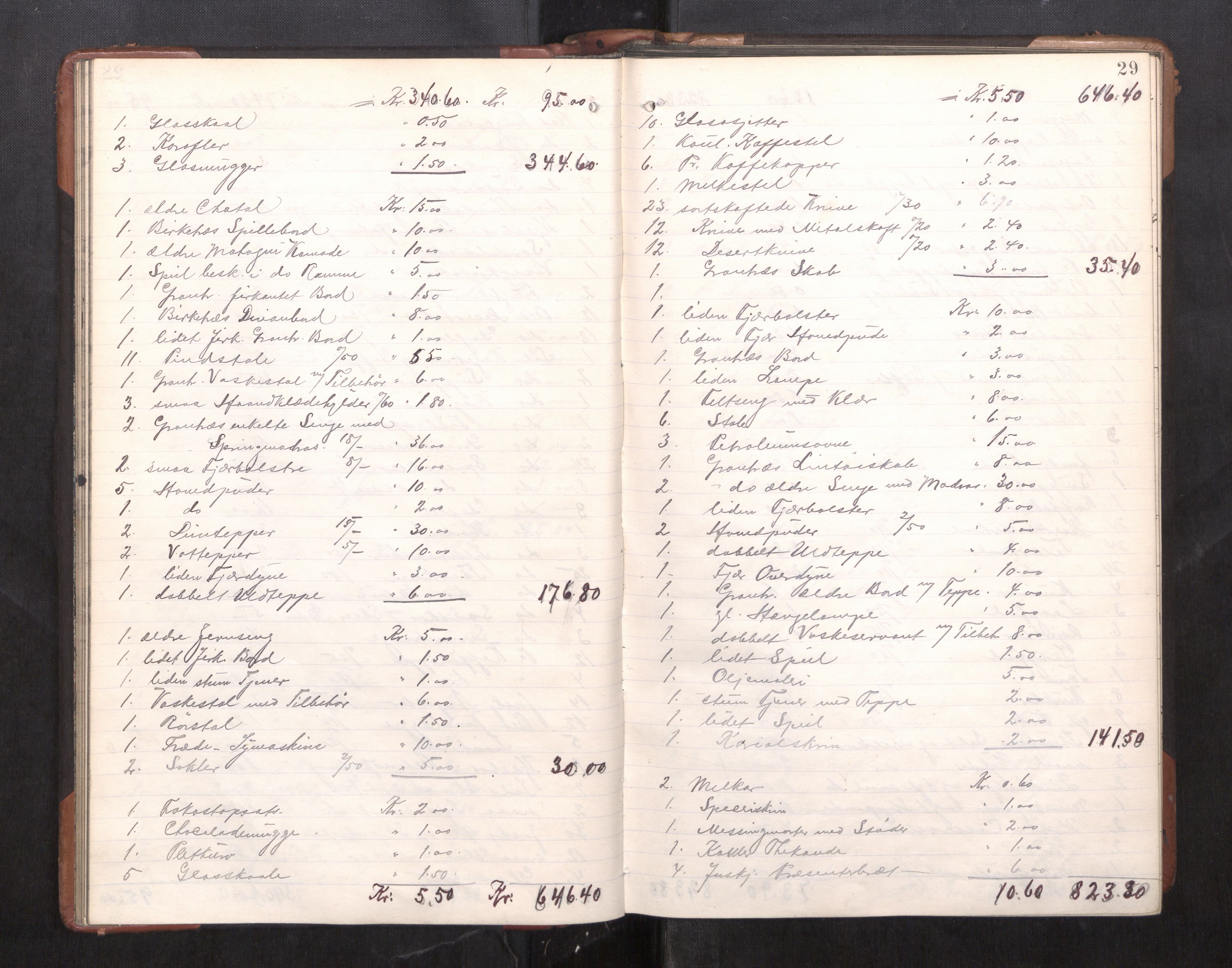 Trondheim byfogd, AV/SAT-A-0003/1/3/3C/L0025: Skifteregistreringsprotokoll - 24/1-14/7. (u/ register), 1906-1909, s. 29