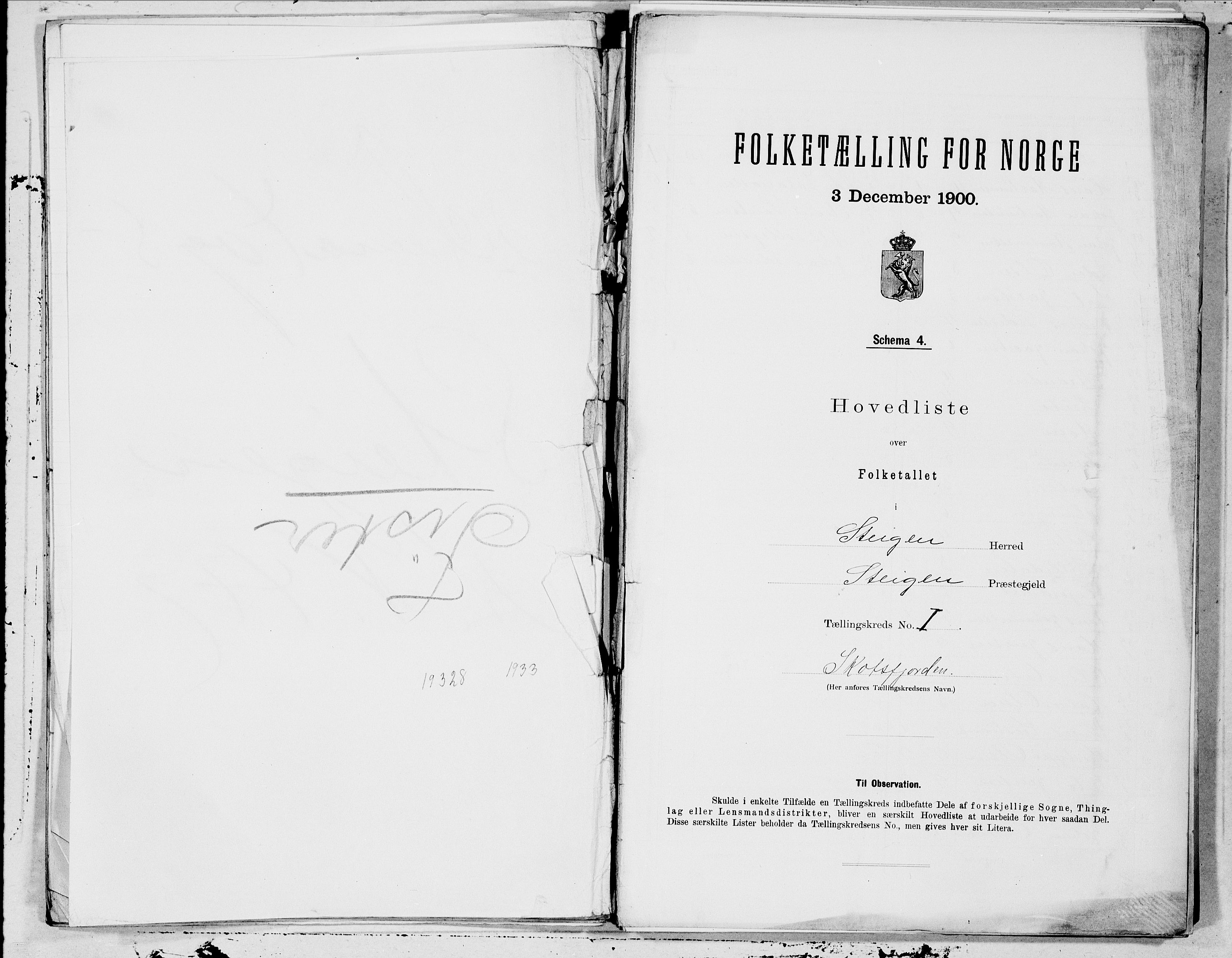 SAT, Folketelling 1900 for 1848 Steigen herred, 1900, s. 2