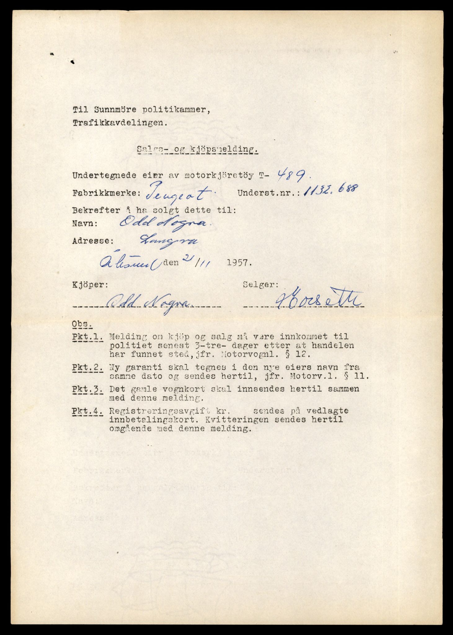 Møre og Romsdal vegkontor - Ålesund trafikkstasjon, AV/SAT-A-4099/F/Fe/L0005: Registreringskort for kjøretøy T 443 - T 546, 1927-1998, s. 1647