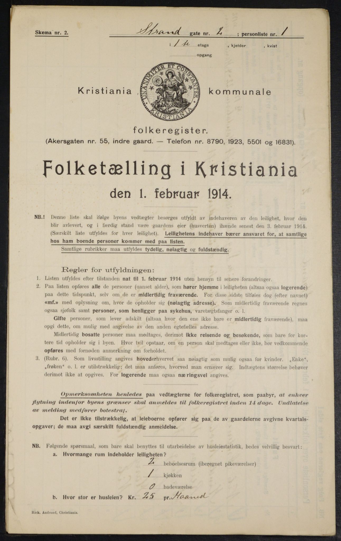 OBA, Kommunal folketelling 1.2.1914 for Kristiania, 1914, s. 104362