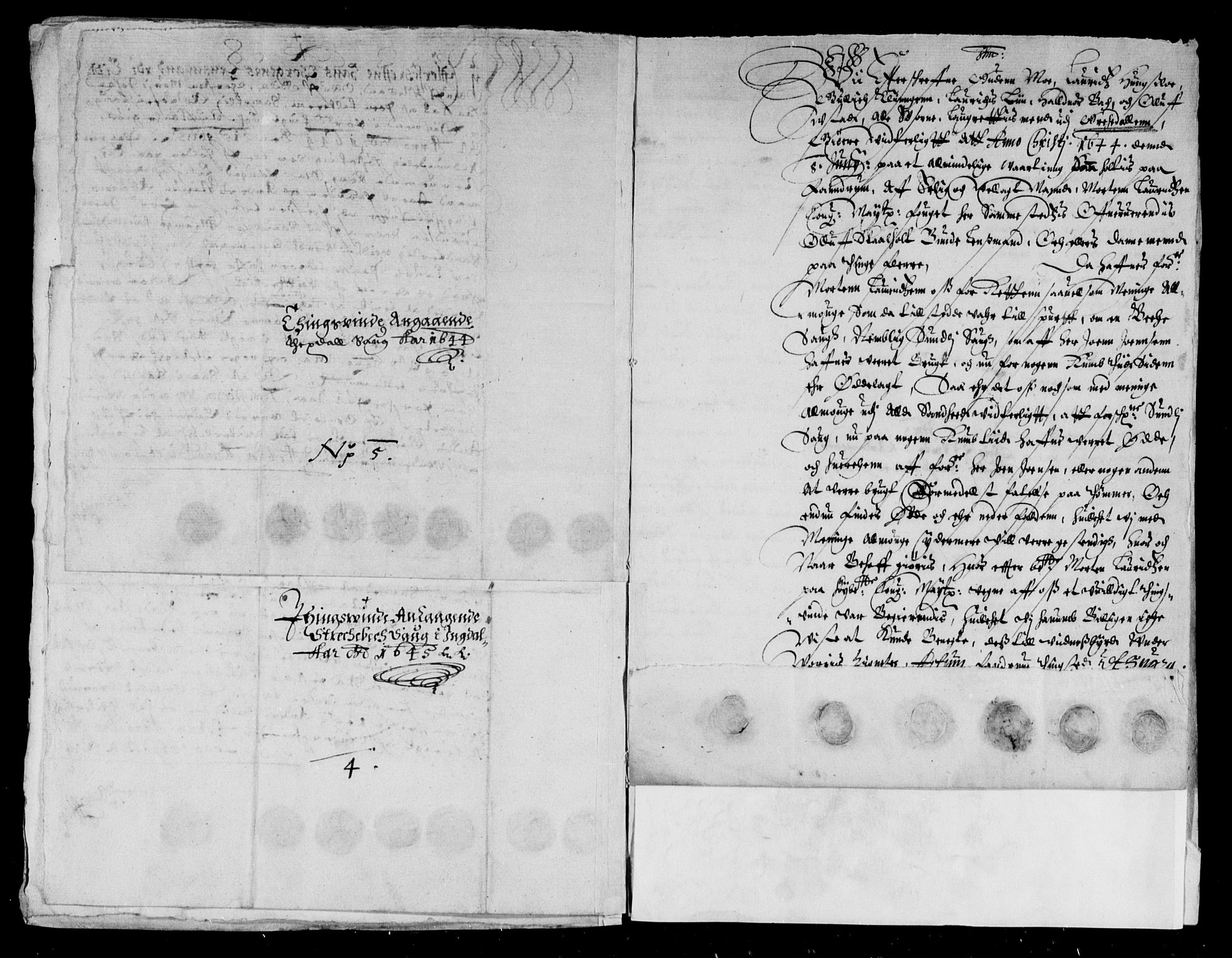 Rentekammeret inntil 1814, Reviderte regnskaper, Lensregnskaper, RA/EA-5023/R/Rb/Rbw/L0077: Trondheim len, 1642-1644