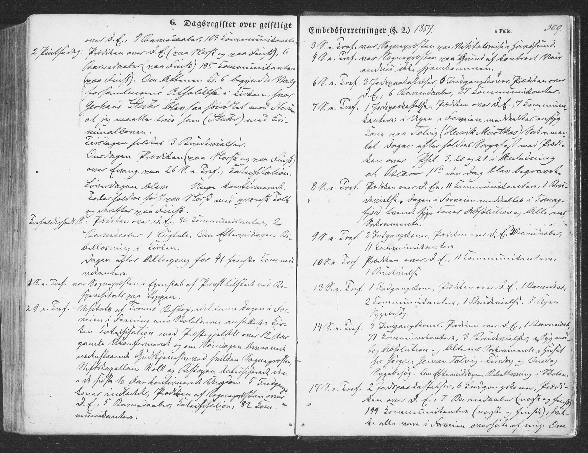 Talvik sokneprestkontor, SATØ/S-1337/H/Ha/L0010kirke: Ministerialbok nr. 10, 1852-1864, s. 309