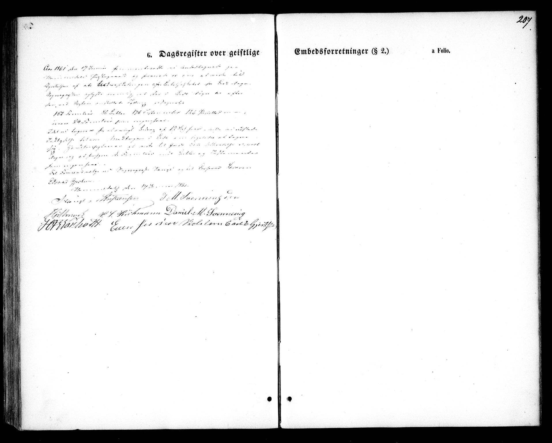Hommedal sokneprestkontor, SAK/1111-0023/F/Fa/Faa/L0002: Ministerialbok nr. A 2, 1861-1884, s. 207