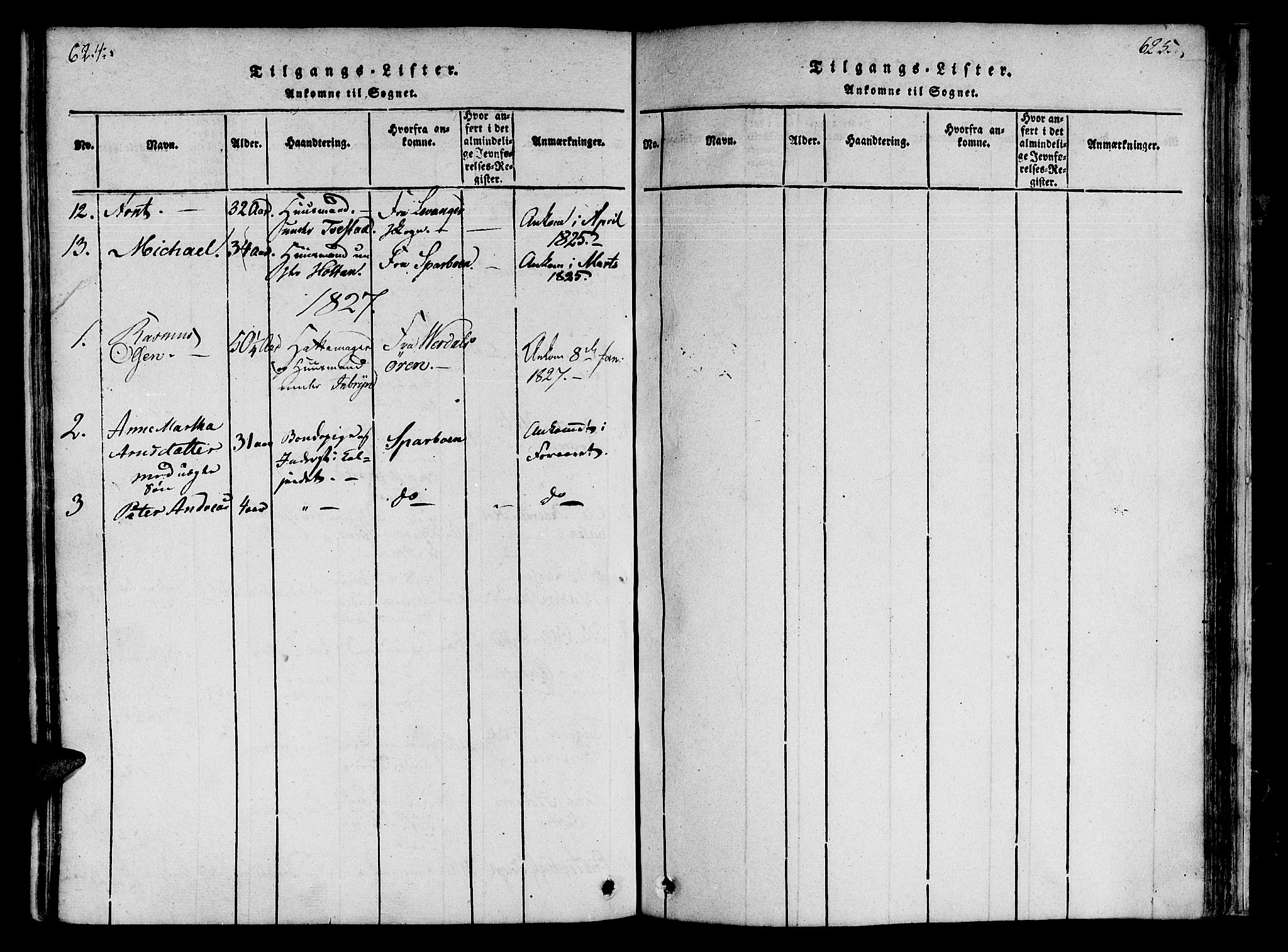 Ministerialprotokoller, klokkerbøker og fødselsregistre - Nord-Trøndelag, SAT/A-1458/746/L0441: Ministerialbok nr. 746A03 /1, 1816-1827, s. 624-625