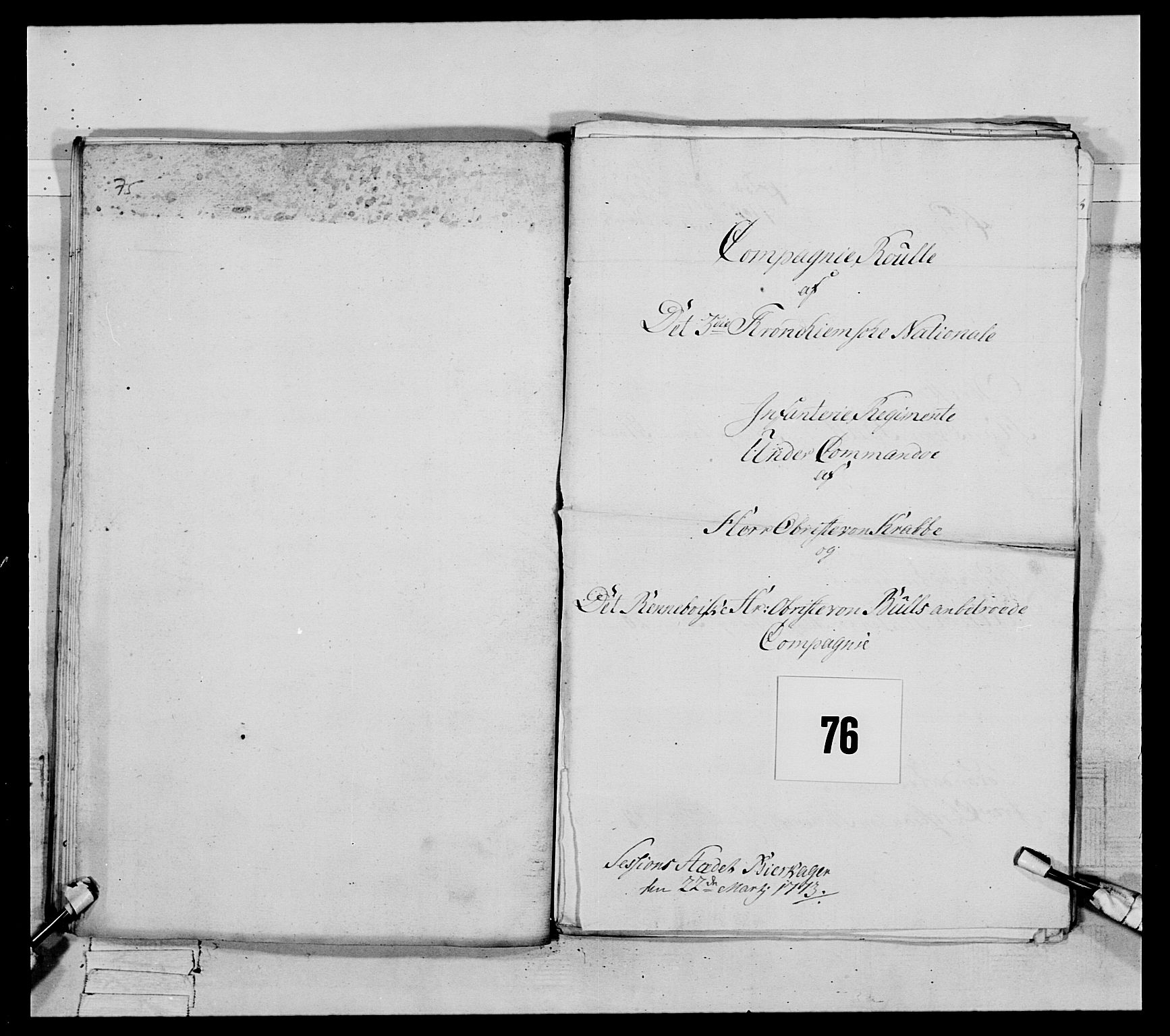 Generalitets- og kommissariatskollegiet, Det kongelige norske kommissariatskollegium, AV/RA-EA-5420/E/Eh/L0084: 3. Trondheimske nasjonale infanteriregiment, 1769-1773, s. 381
