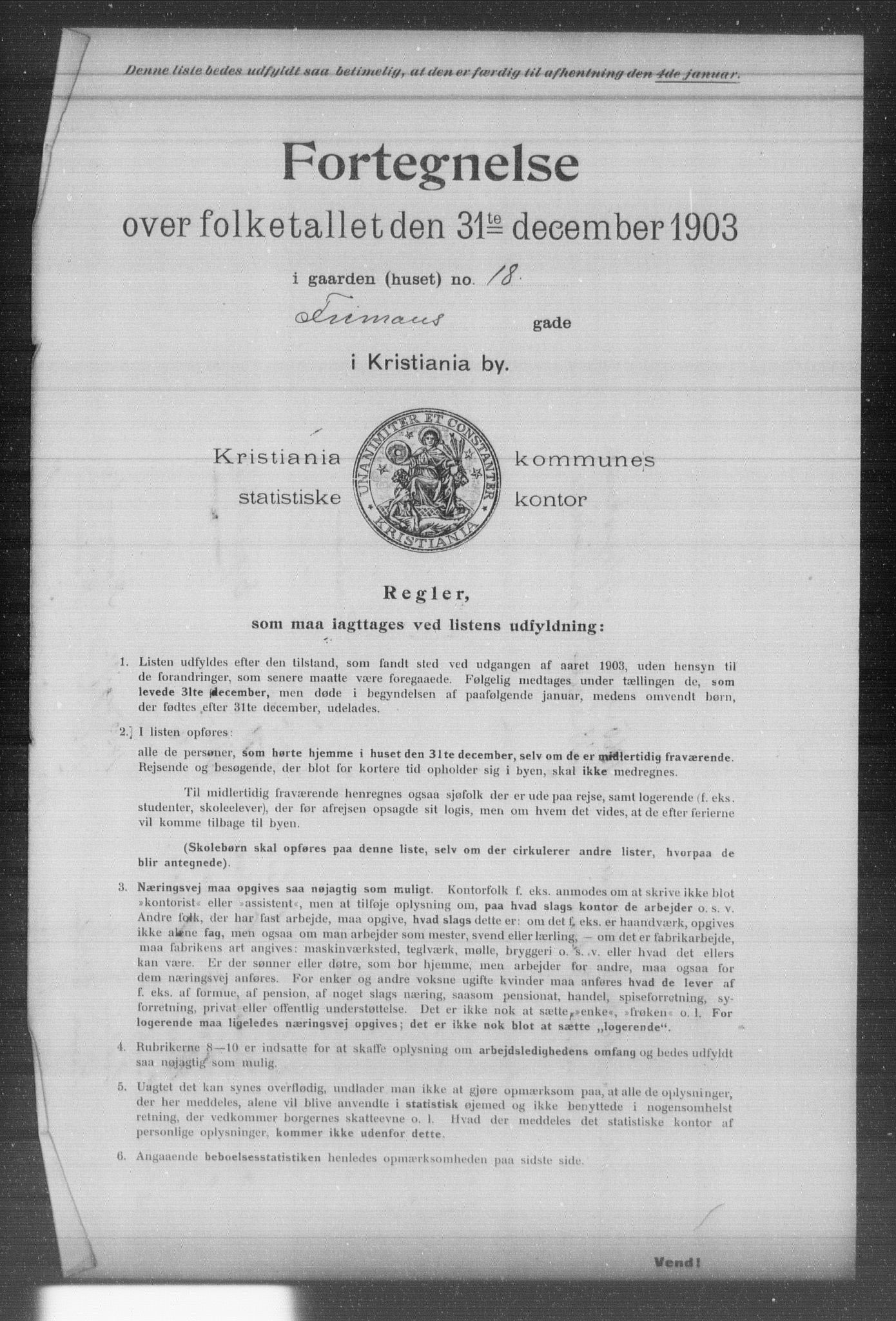 OBA, Kommunal folketelling 31.12.1903 for Kristiania kjøpstad, 1903, s. 5524