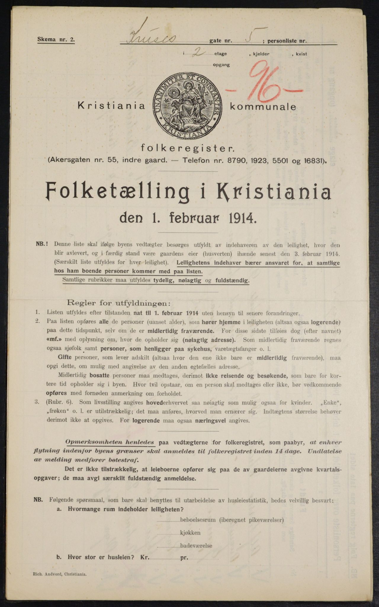 OBA, Kommunal folketelling 1.2.1914 for Kristiania, 1914, s. 54876