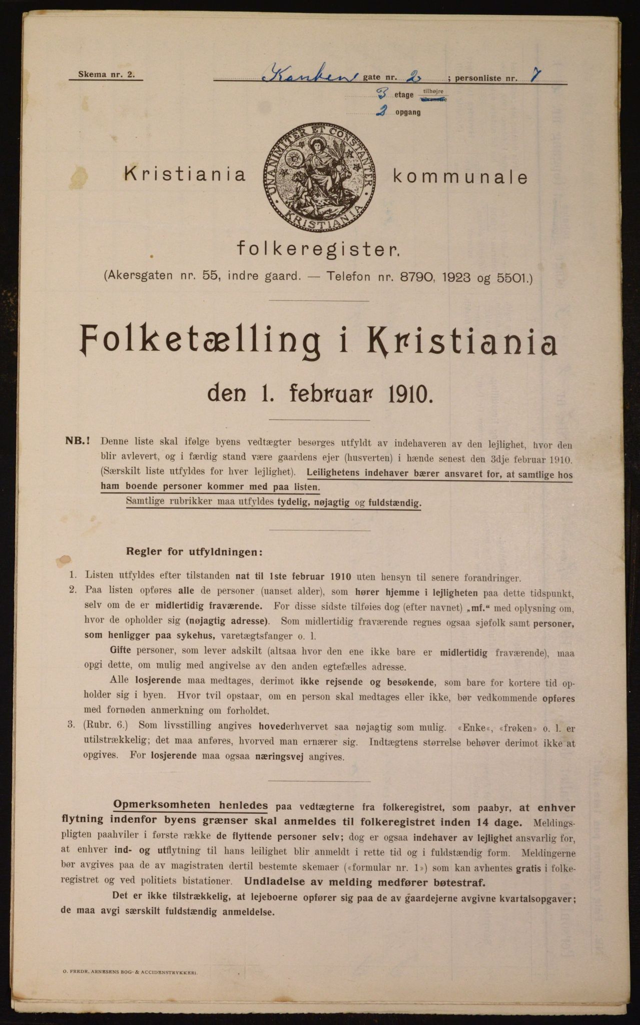 OBA, Kommunal folketelling 1.2.1910 for Kristiania, 1910, s. 46739