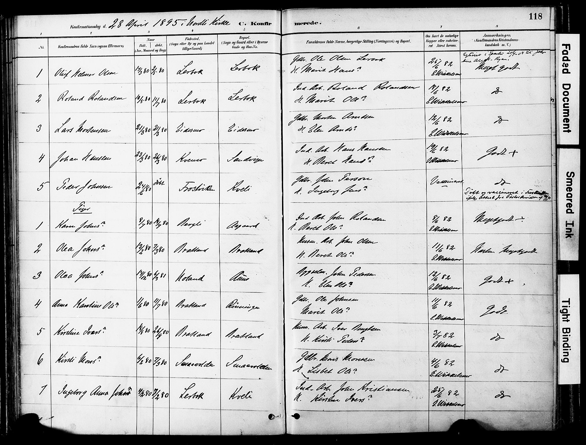 Ministerialprotokoller, klokkerbøker og fødselsregistre - Nord-Trøndelag, SAT/A-1458/755/L0494: Ministerialbok nr. 755A03, 1882-1902, s. 118