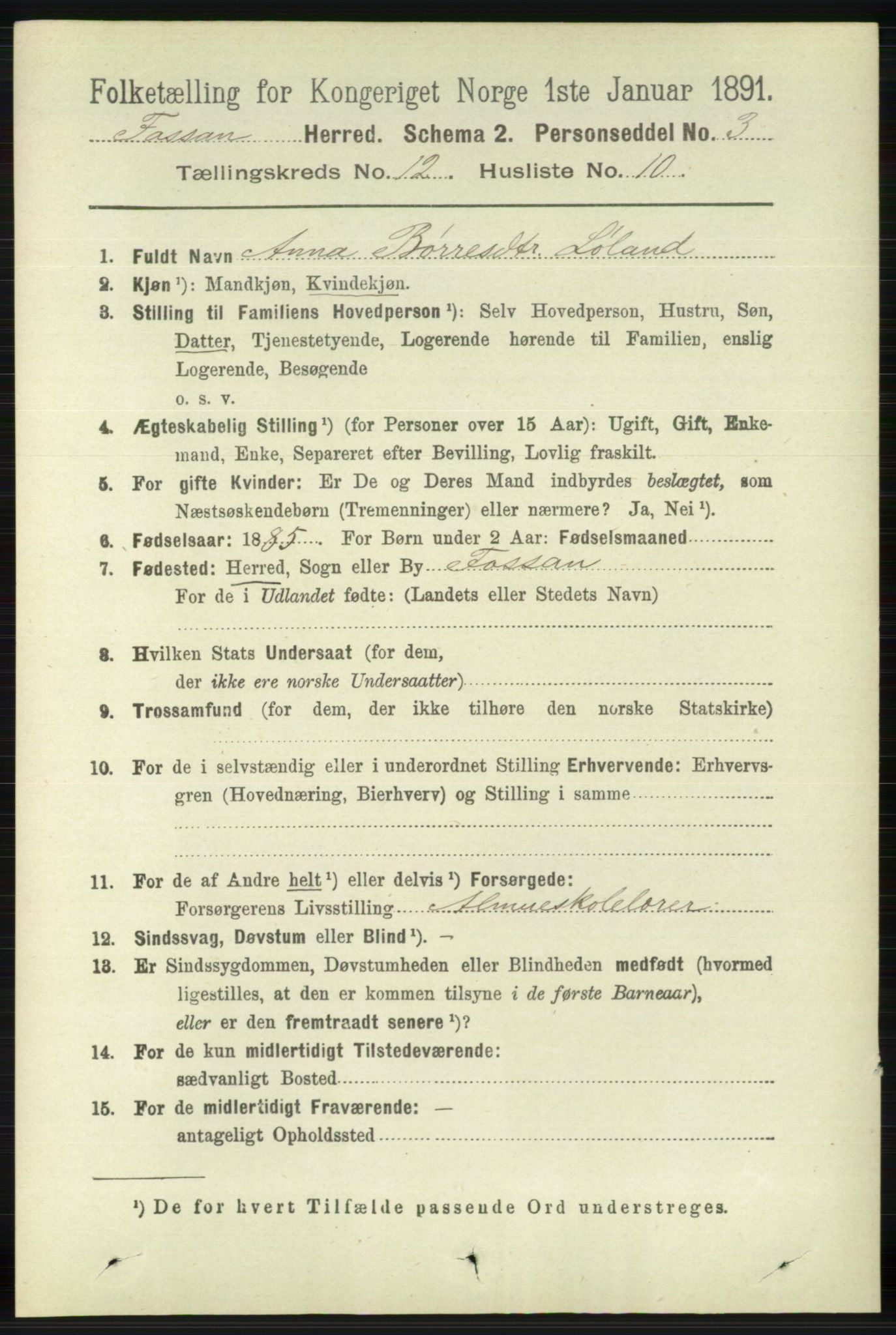 RA, Folketelling 1891 for 1129 Forsand herred, 1891, s. 2010
