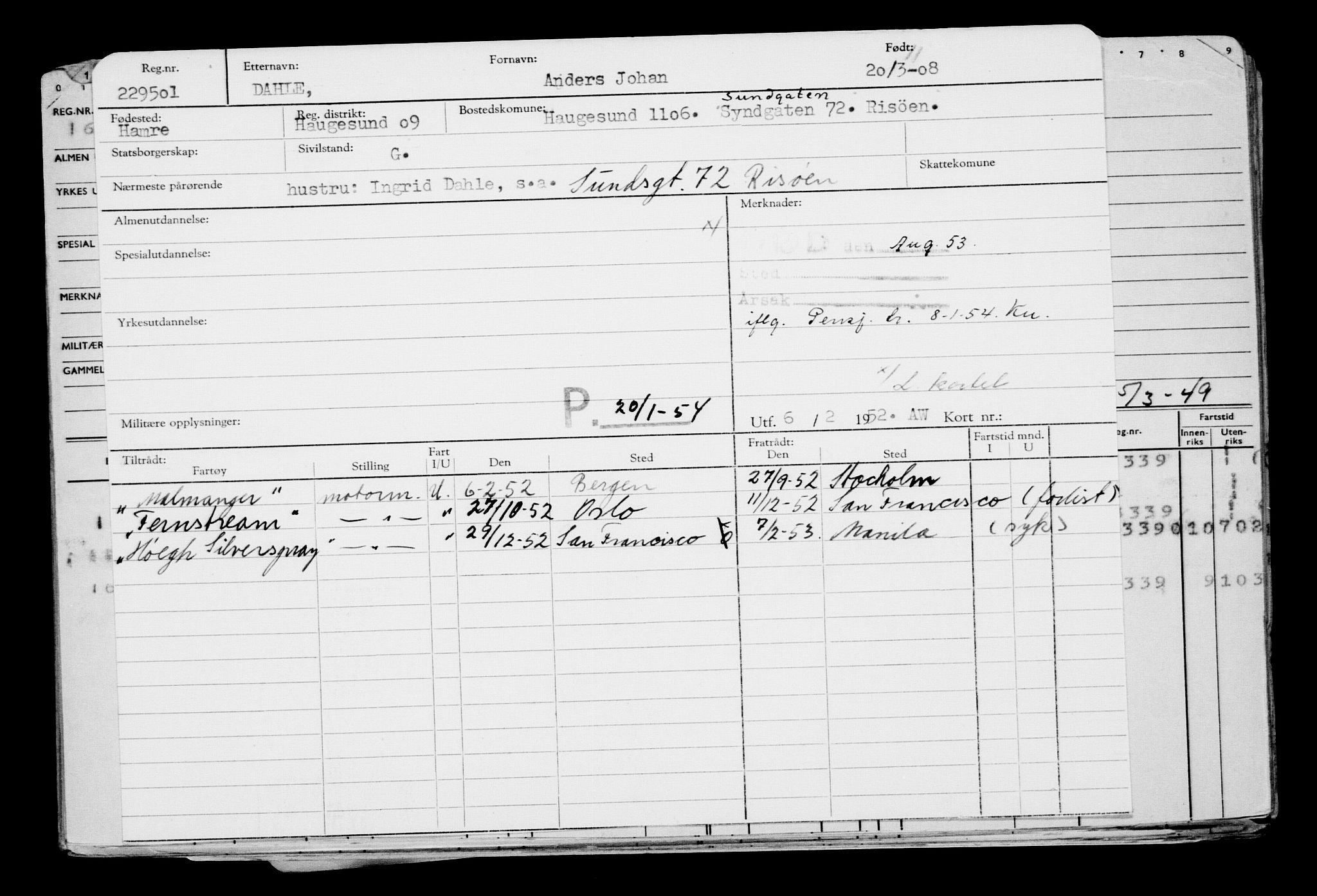 Direktoratet for sjømenn, AV/RA-S-3545/G/Gb/L0076: Hovedkort, 1908, s. 230