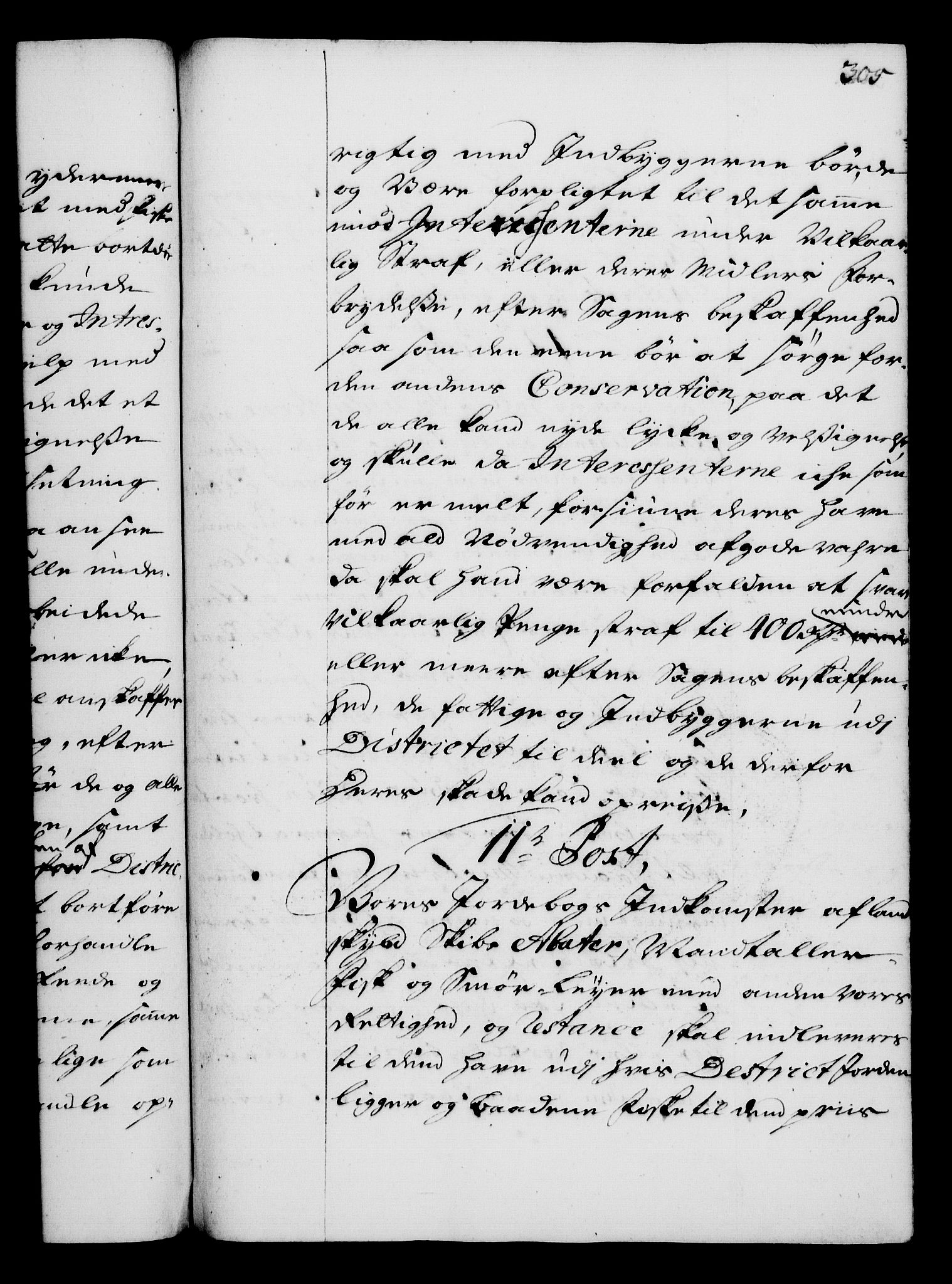 Rentekammeret, Kammerkanselliet, AV/RA-EA-3111/G/Gg/Gga/L0003: Norsk ekspedisjonsprotokoll med register (merket RK 53.3), 1727-1734, s. 305
