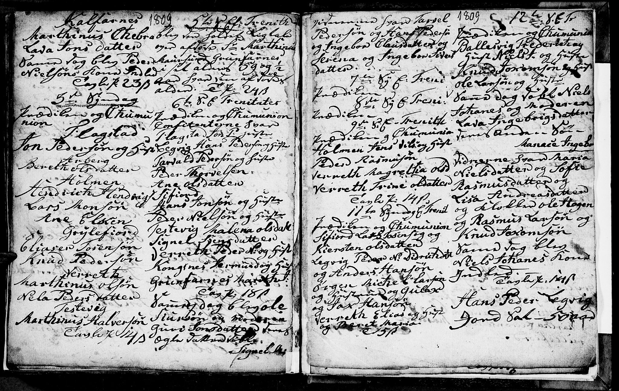 Berg sokneprestkontor, SATØ/S-1318/G/Ga/Gab/L0010klokker: Klokkerbok nr. 10, 1783-1811, s. 191