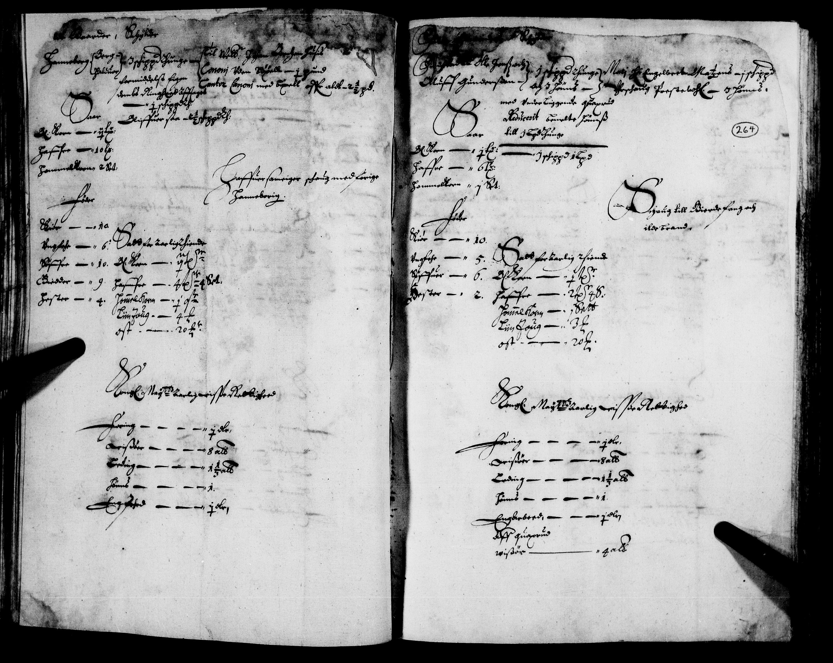 Rentekammeret inntil 1814, Realistisk ordnet avdeling, AV/RA-EA-4070/N/Nb/Nba/L0008: Nedre Romerike fogderi, 2. del, 1666, s. 263b-264a