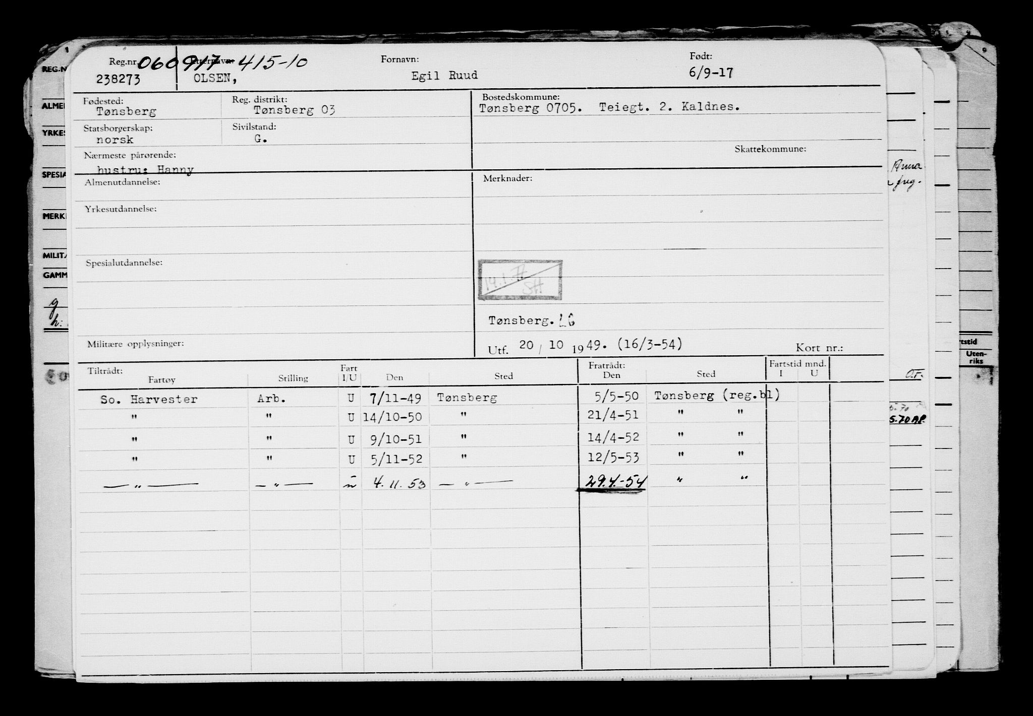 Direktoratet for sjømenn, AV/RA-S-3545/G/Gb/L0151: Hovedkort, 1917, s. 471