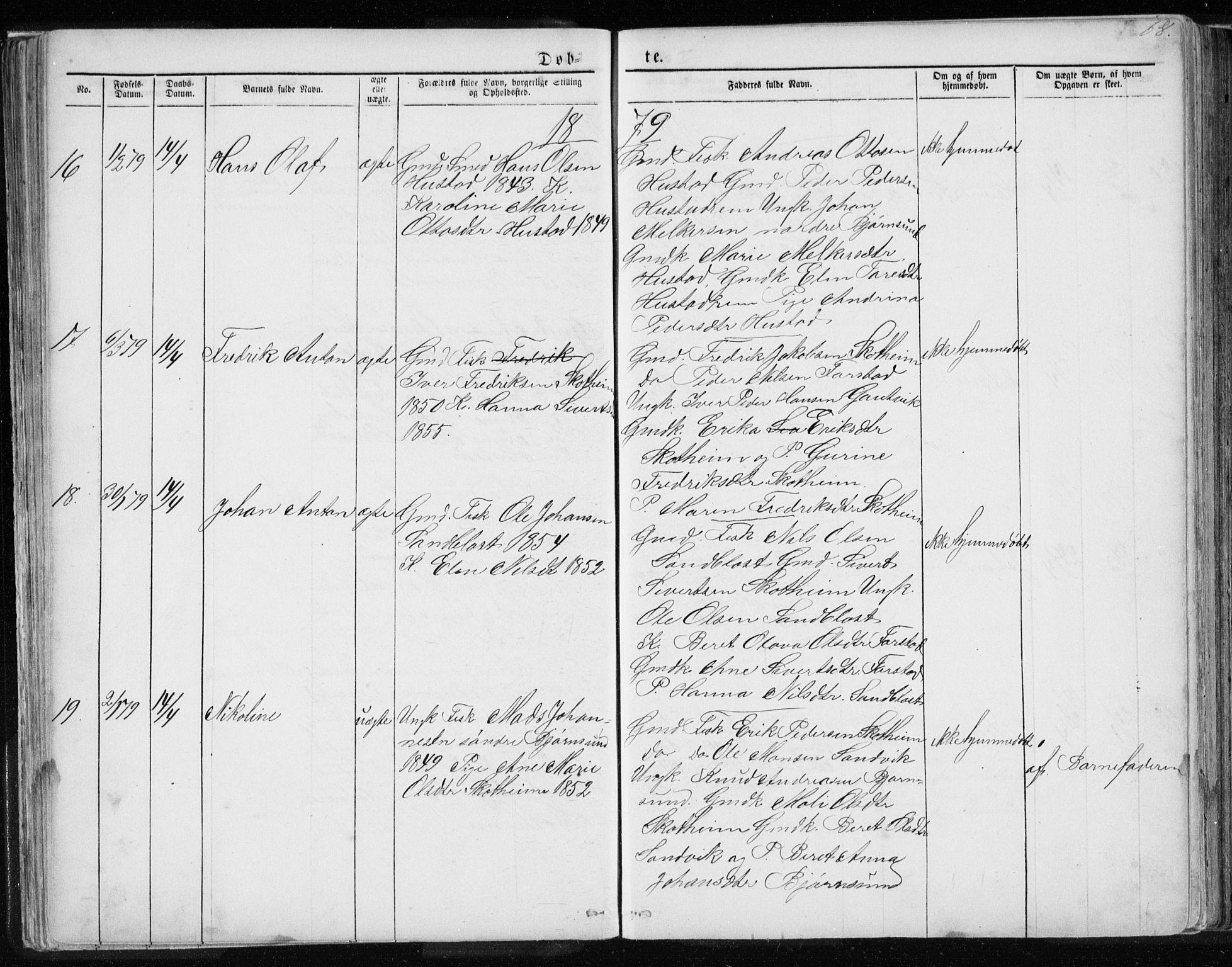 Ministerialprotokoller, klokkerbøker og fødselsregistre - Møre og Romsdal, AV/SAT-A-1454/567/L0782: Klokkerbok nr. 567C02, 1867-1886, s. 68