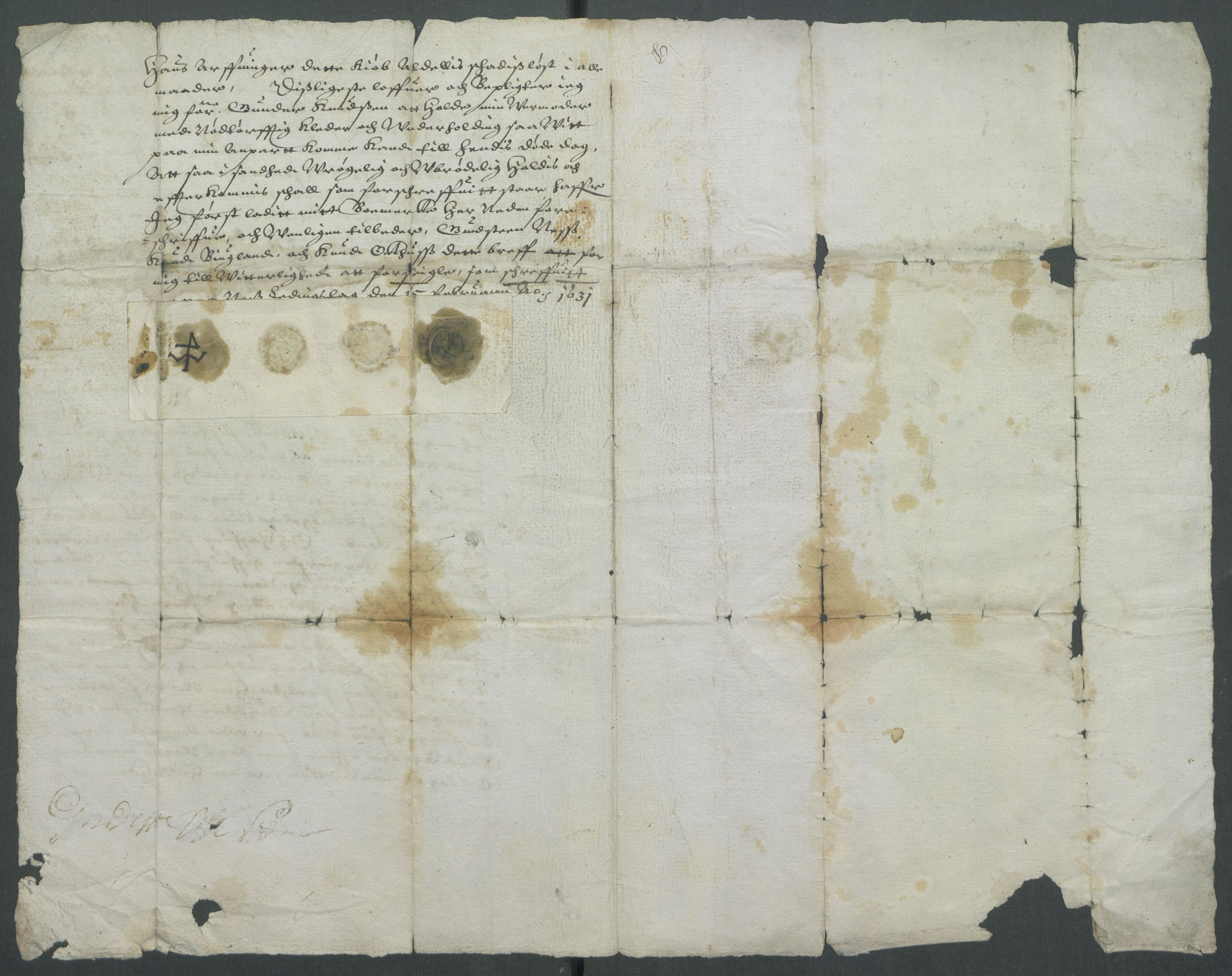 Riksarkivets diplomsamling, AV/RA-EA-5965/F02/L0140: Dokumenter, 1631, s. 5