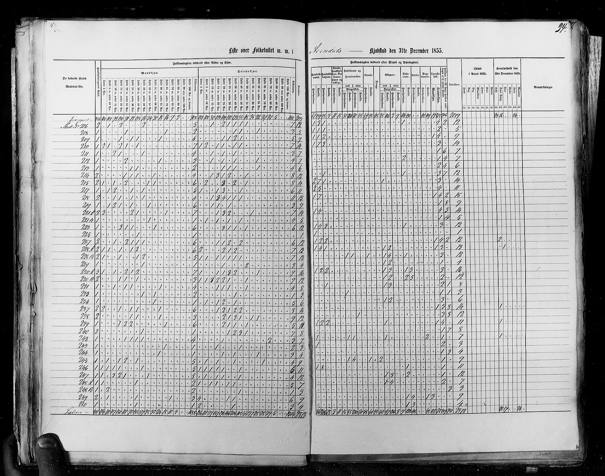 RA, Folketellingen 1855, bind 8: Kjøpsteder og ladesteder: Risør-Vadsø, 1855, s. 24