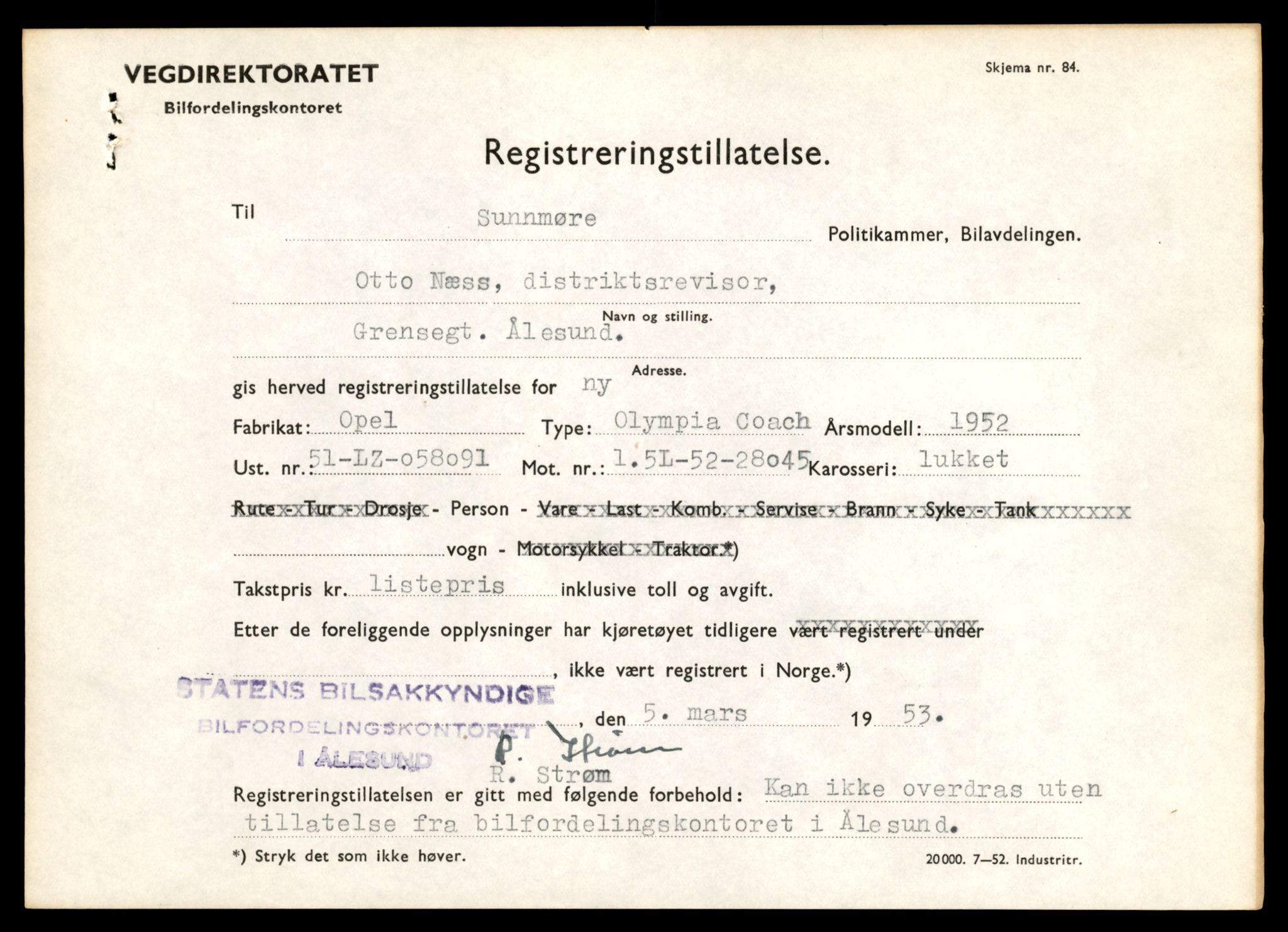 Møre og Romsdal vegkontor - Ålesund trafikkstasjon, AV/SAT-A-4099/F/Fe/L0043: Registreringskort for kjøretøy T 14080 - T 14204, 1927-1998, s. 455