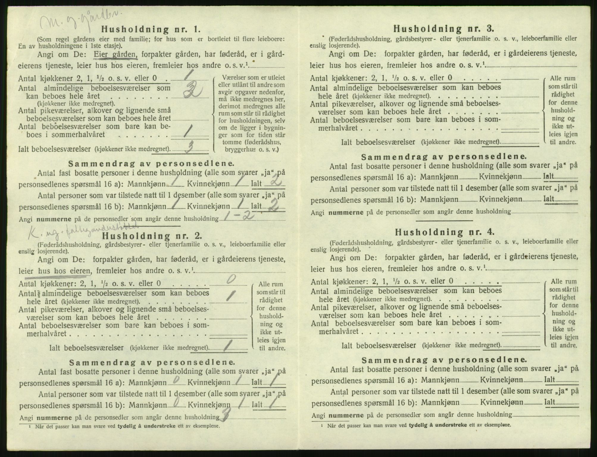 SAT, Folketelling 1920 for 1540 Hen herred, 1920, s. 463