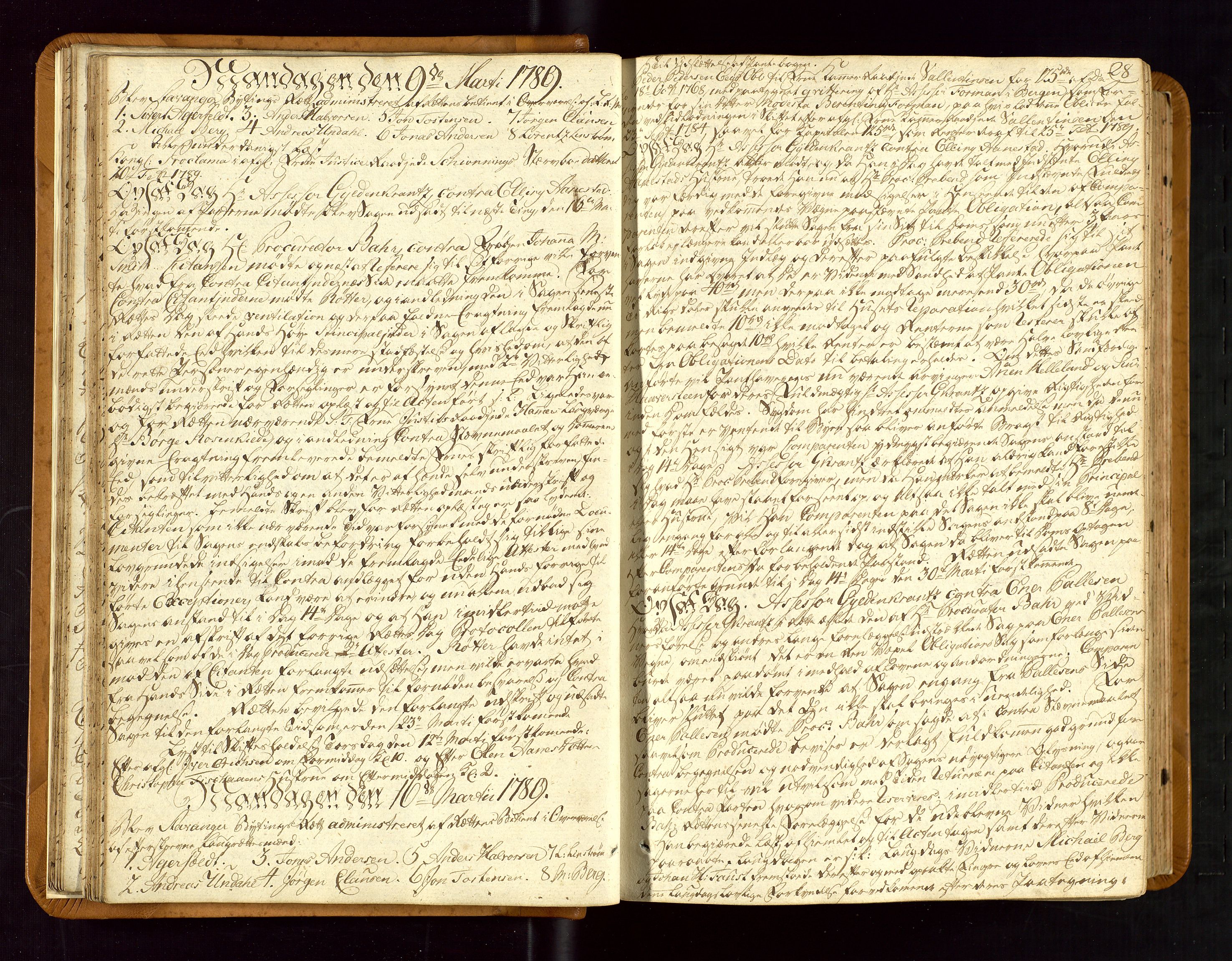 Stavanger byfogd, AV/SAST-A-101408/001/3/30/30BA/L0047: Bytingprotkoll, 1788-1798, s. 27b-28a