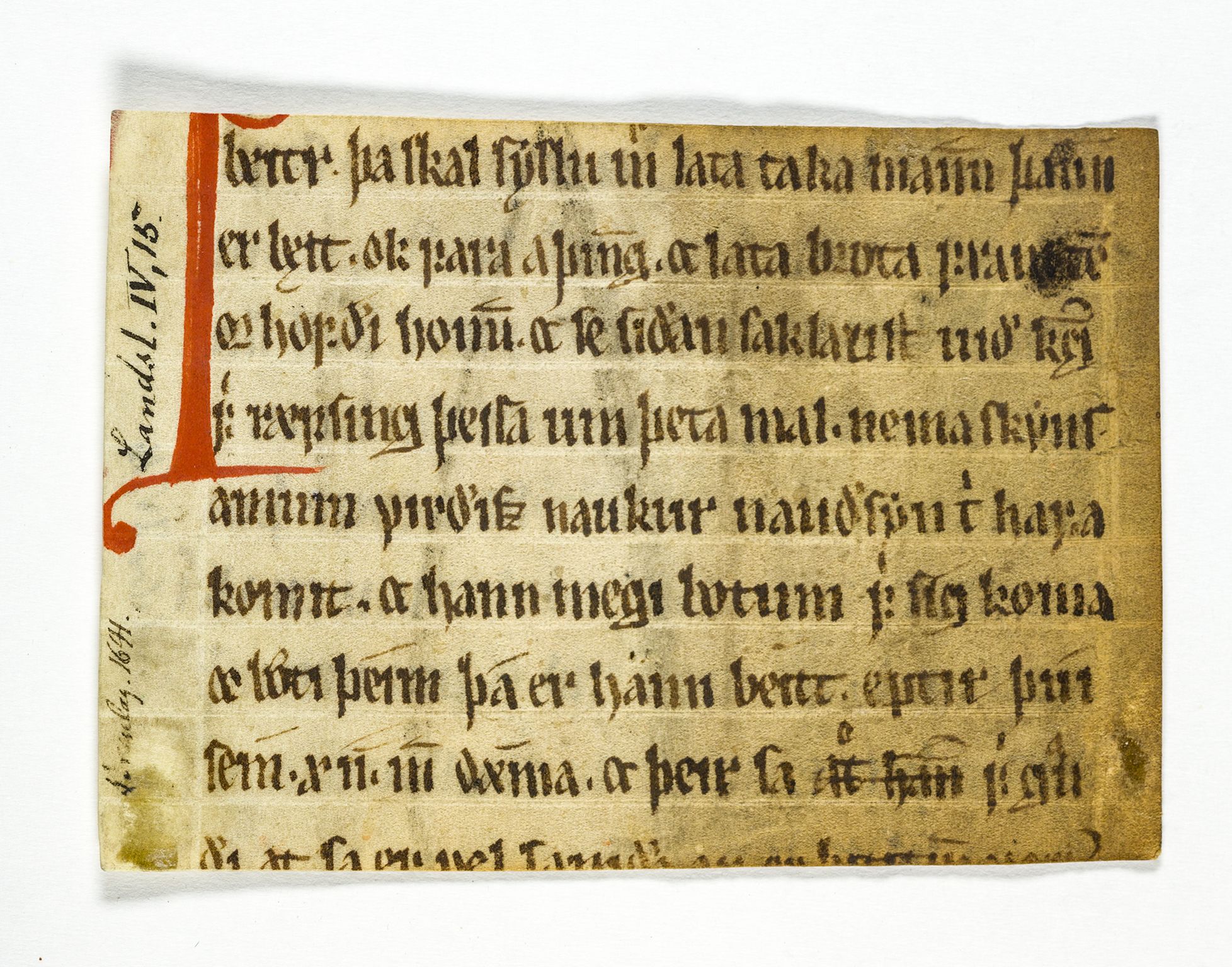 Riksarkivets diplomsamling, AV/RA-EA-5965/F26/L0003: Norrøne membranfragmenter bestand 11-30, 1100-1536, s. 91
