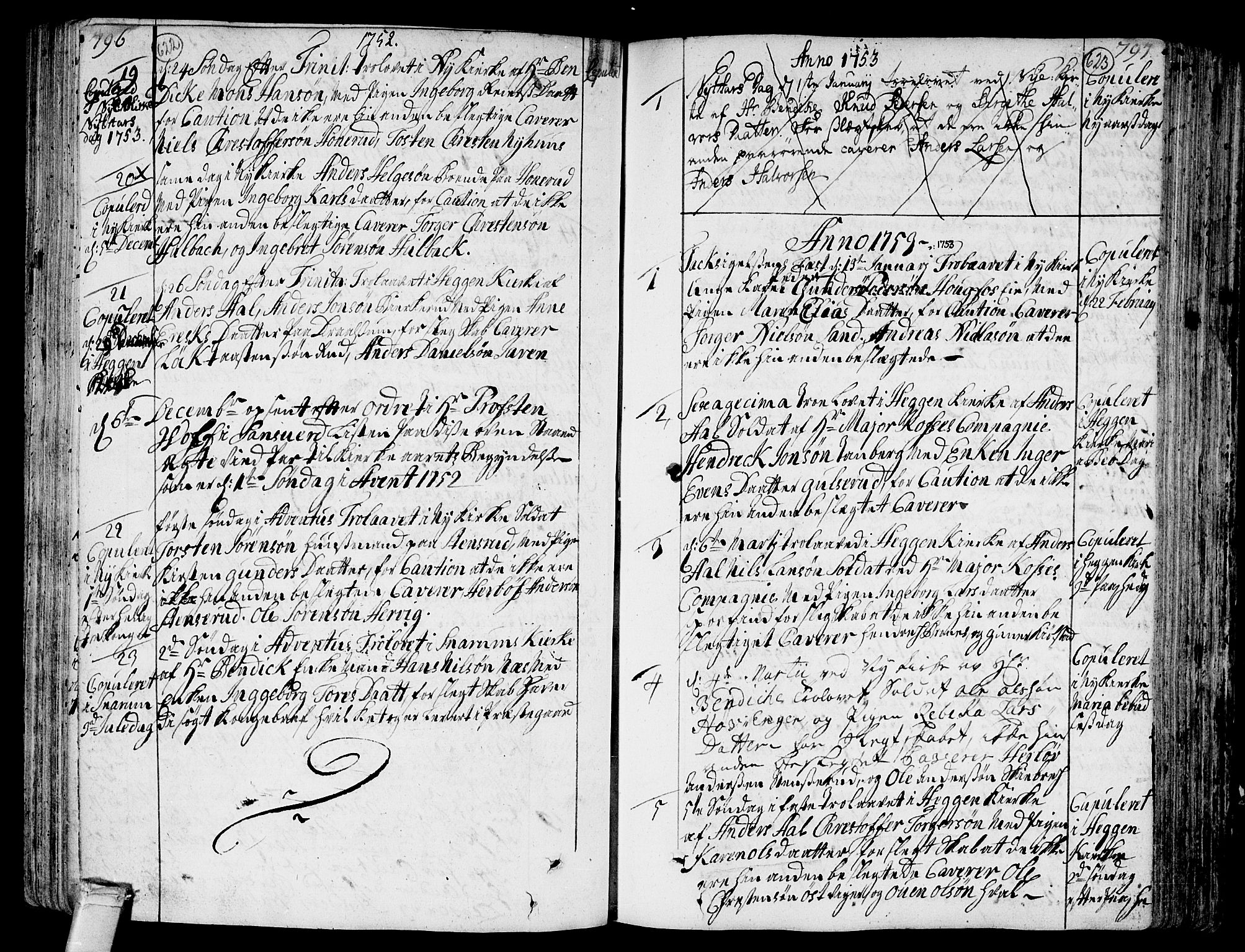Modum kirkebøker, AV/SAKO-A-234/F/Fa/L0002: Ministerialbok nr. 2, 1741-1782, s. 622-623