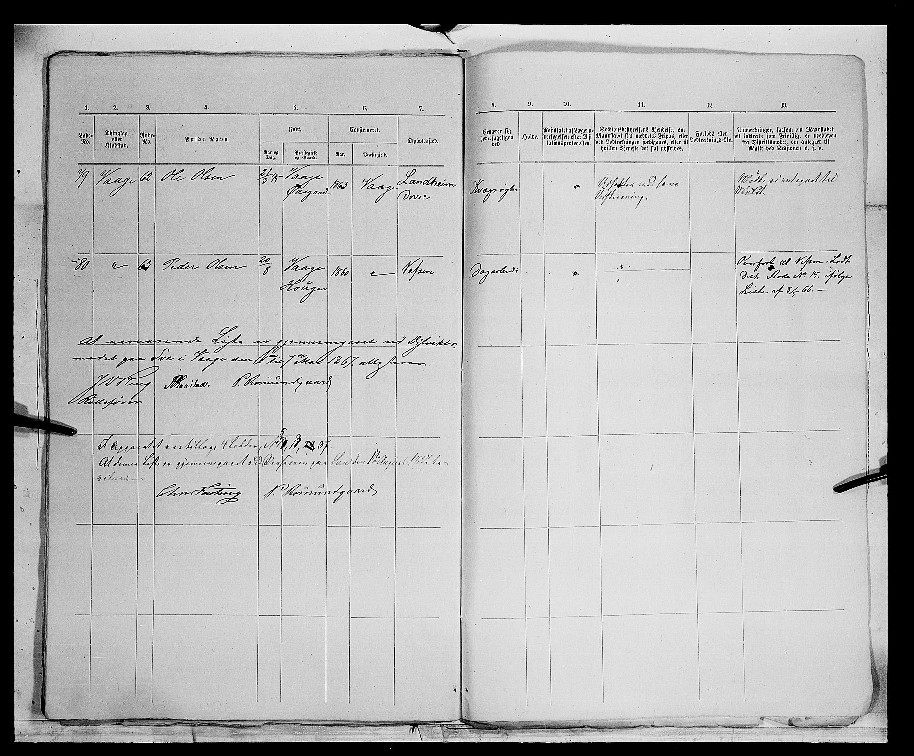 Fylkesmannen i Oppland, AV/SAH-FYO-002/1/K/Kg/L1174: Fron, Nordre og Søndre Fron, Vågå, 1860-1879, s. 440