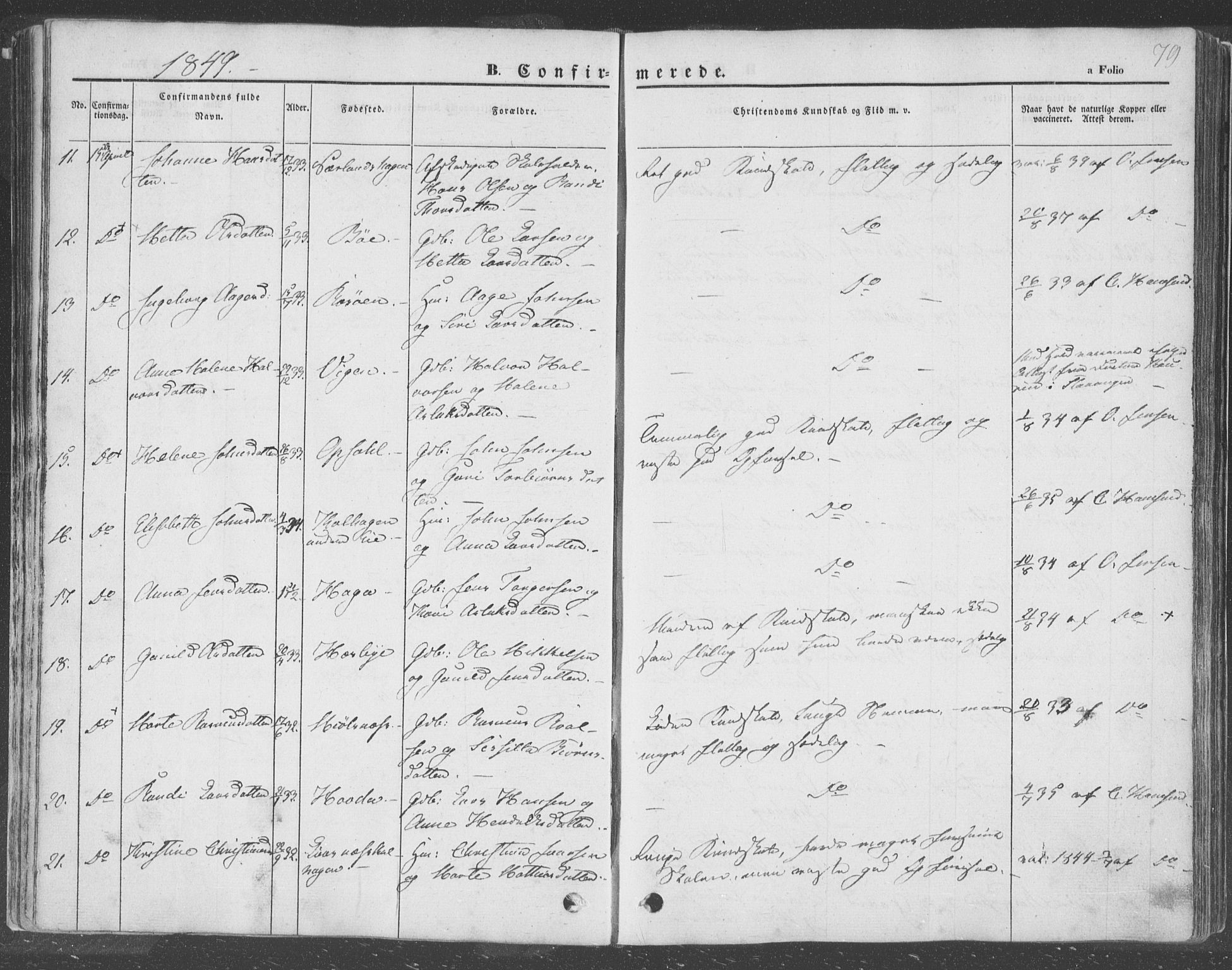 Finnøy sokneprestkontor, AV/SAST-A-101825/H/Ha/Haa/L0007: Ministerialbok nr. A 7, 1847-1862, s. 79
