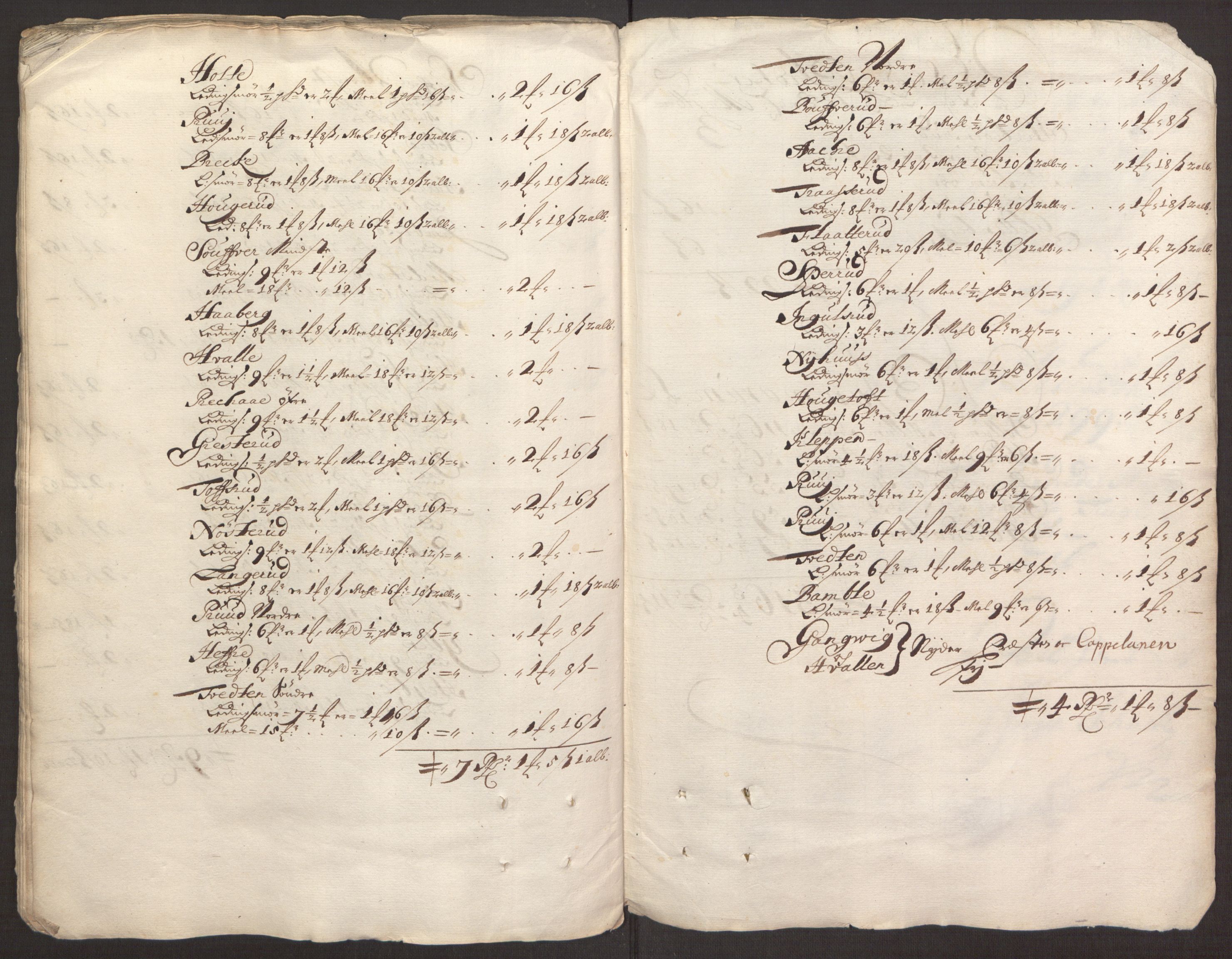 Rentekammeret inntil 1814, Reviderte regnskaper, Fogderegnskap, AV/RA-EA-4092/R35/L2068: Fogderegnskap Øvre og Nedre Telemark, 1677, s. 44